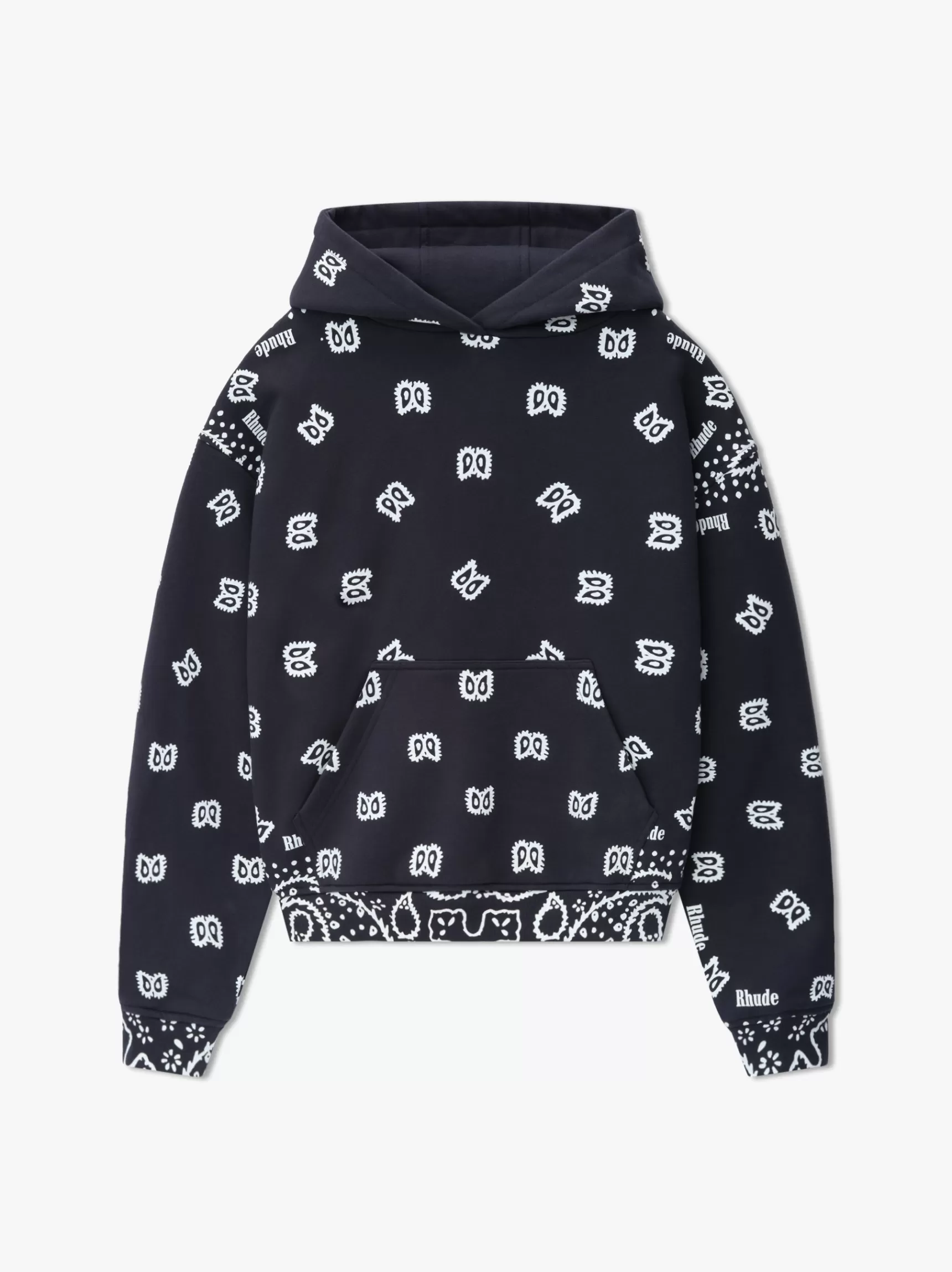 R H U D E Sweatshirts>BANDANA PRINT HOODIE