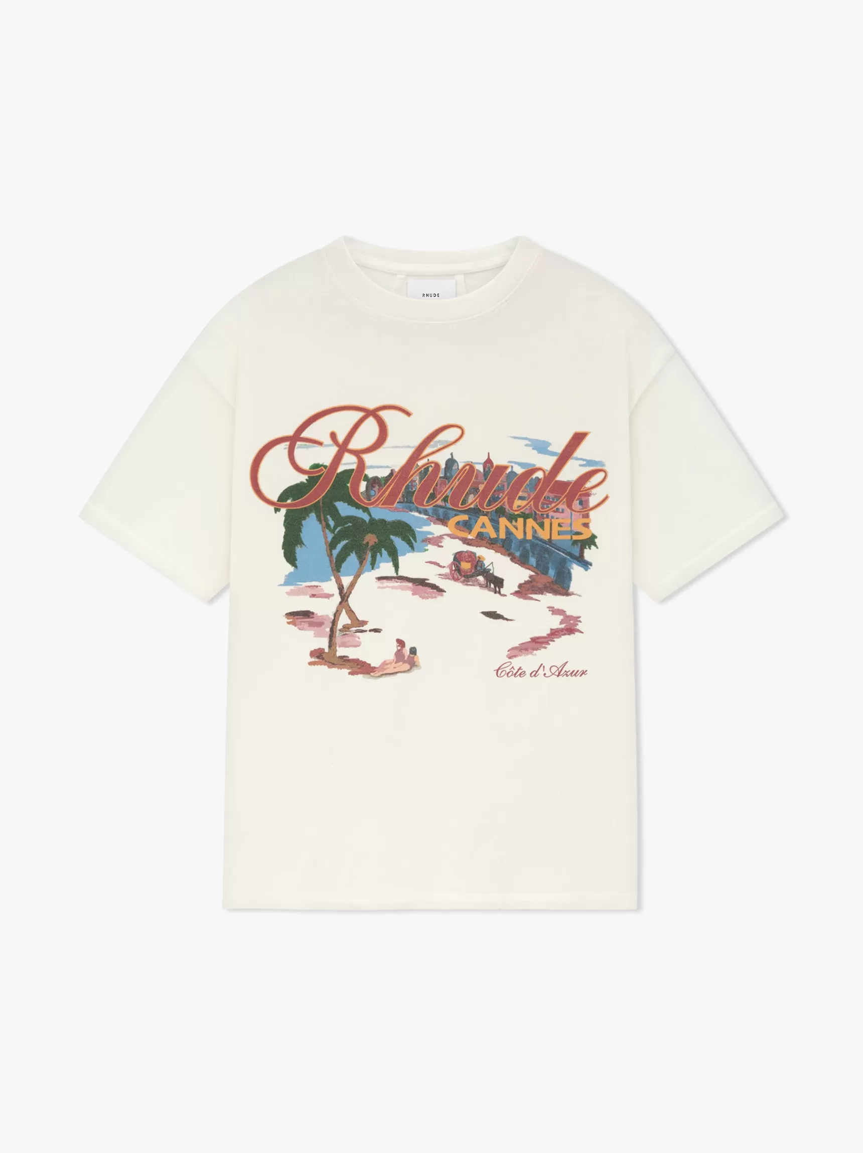 R H U D E Tees>CANNES BEACH TEE