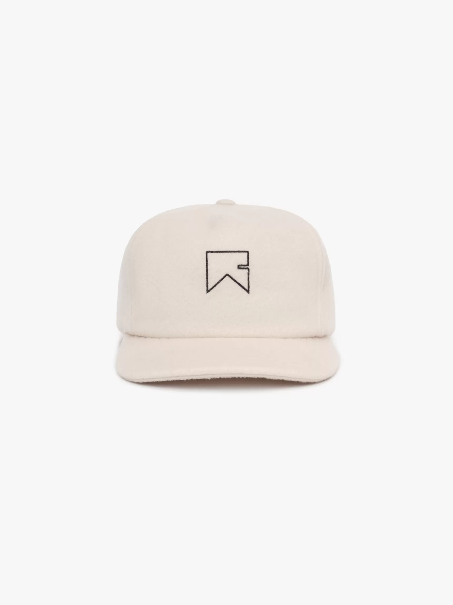 R H U D E Hats>CASHMERE CHEVRON LOGO HAT