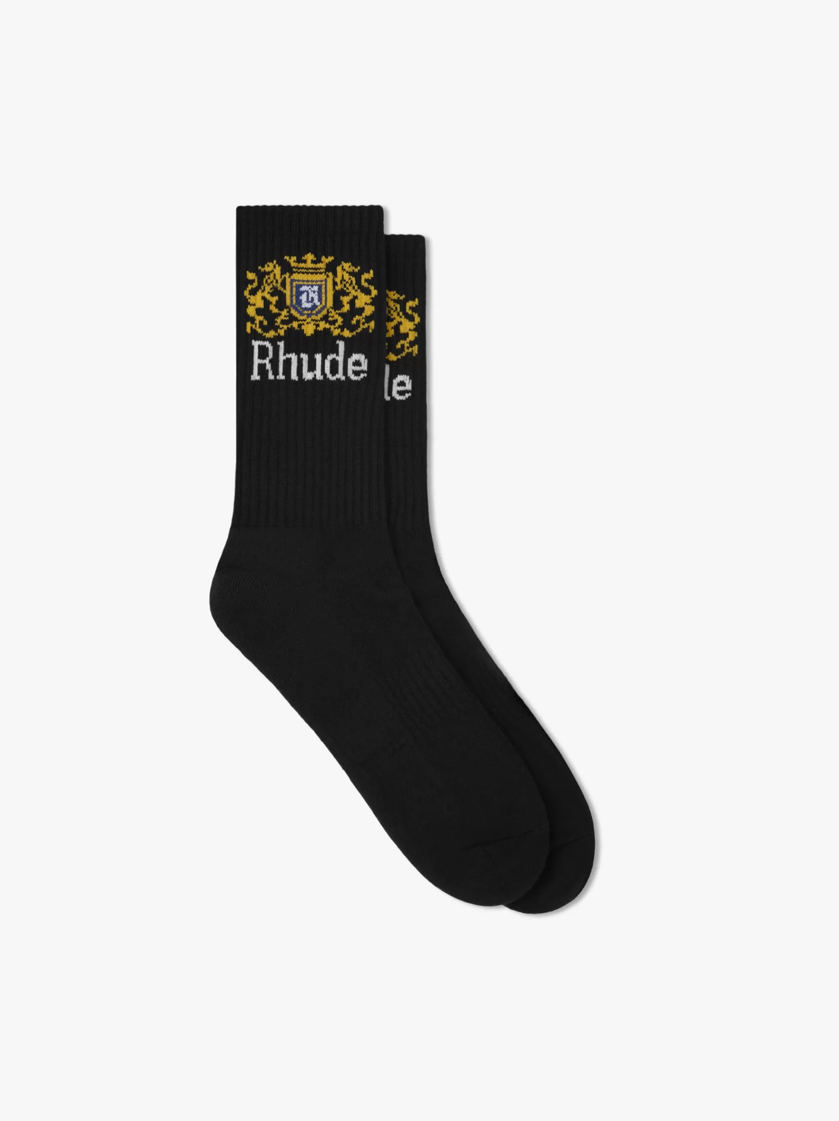 R H U D E Socks>CREST LOGO SOCK