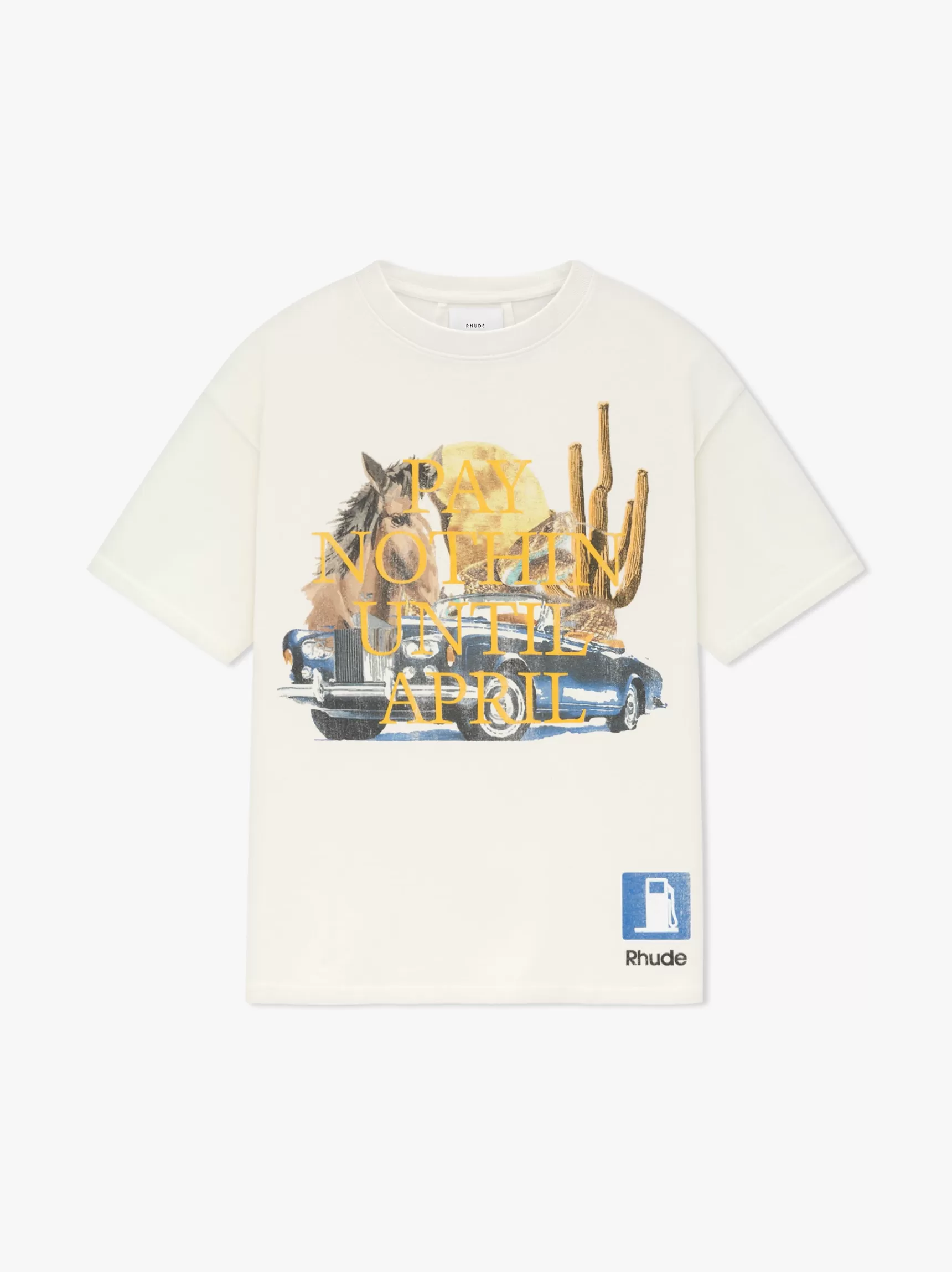 R H U D E Tees>DESERTO MOTORS TEE