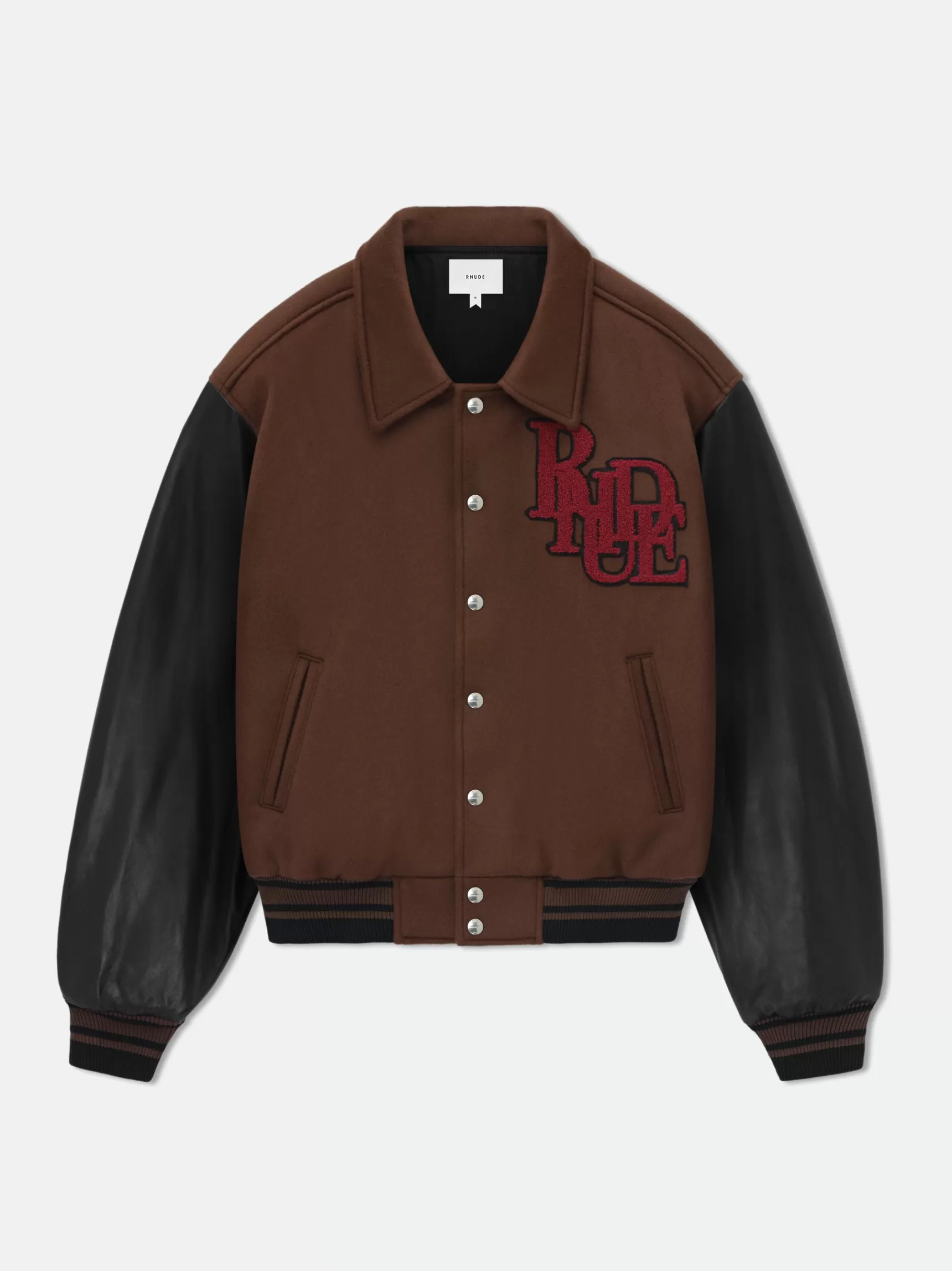 R H U D E Outerwear>DUCK VARSITY JACKET