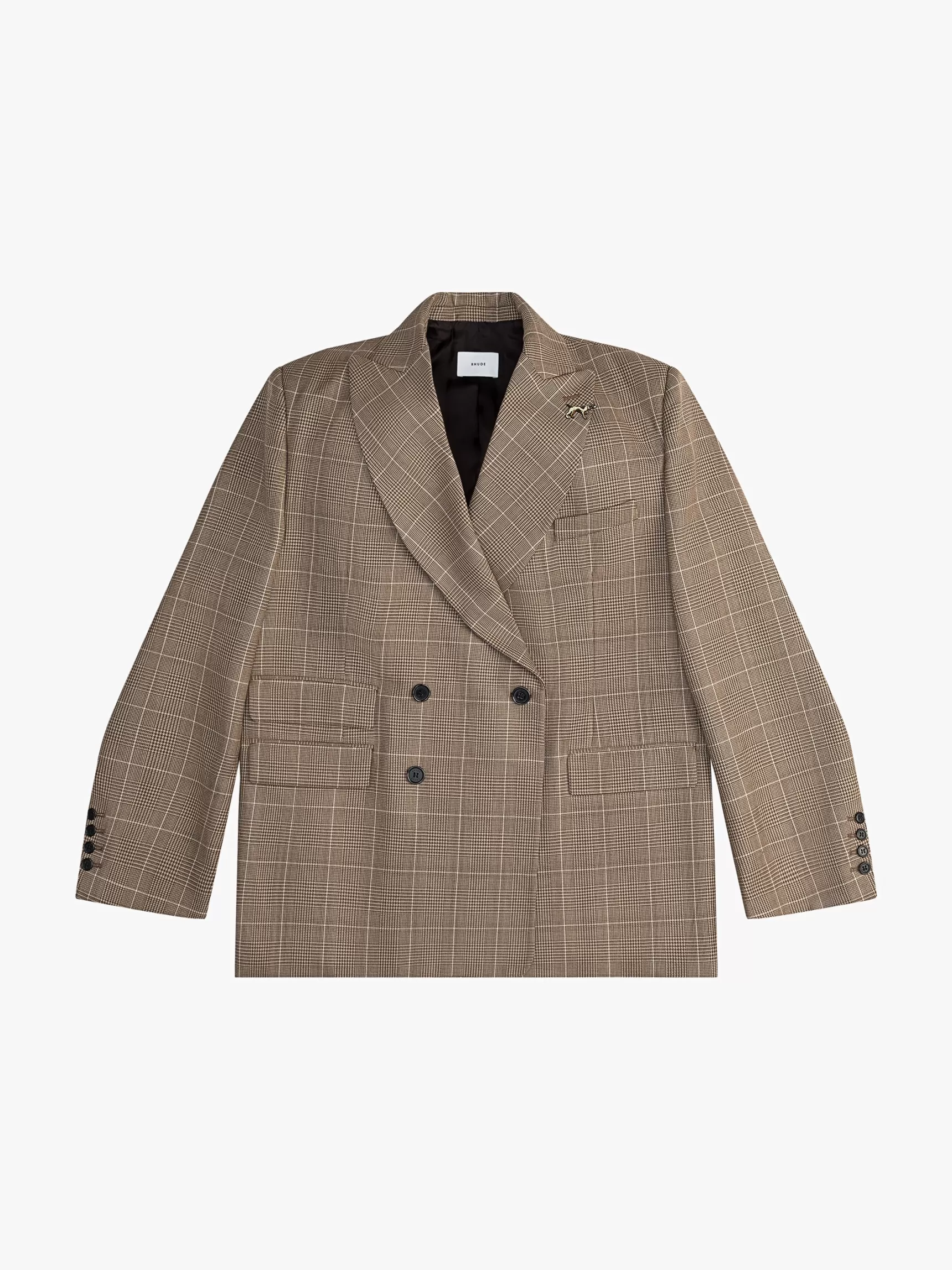 R H U D E Outerwear>HOUNDSTOOTH SUIT JACKET