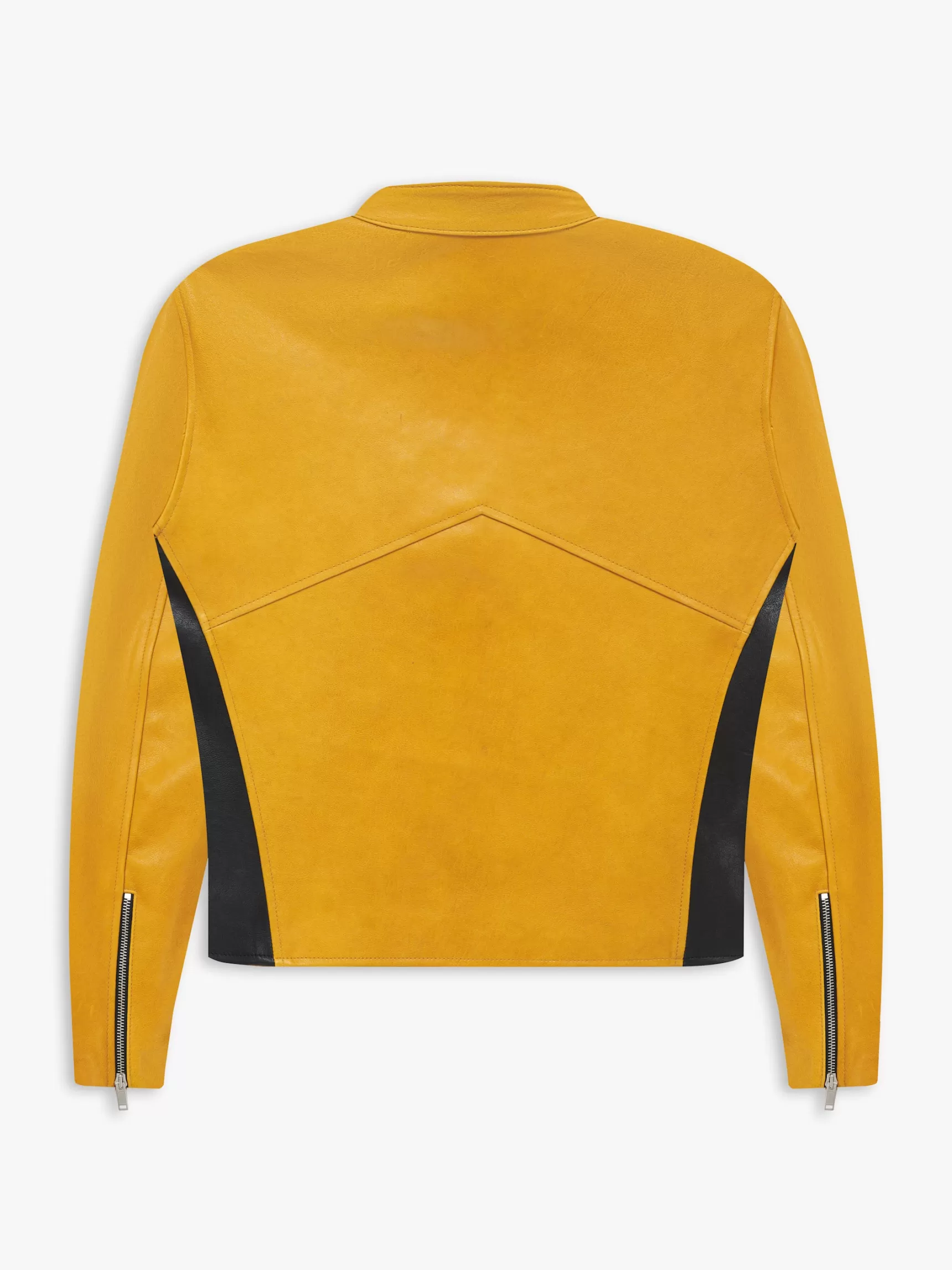 R H U D E Outerwear>LEATHER RACING JACKET