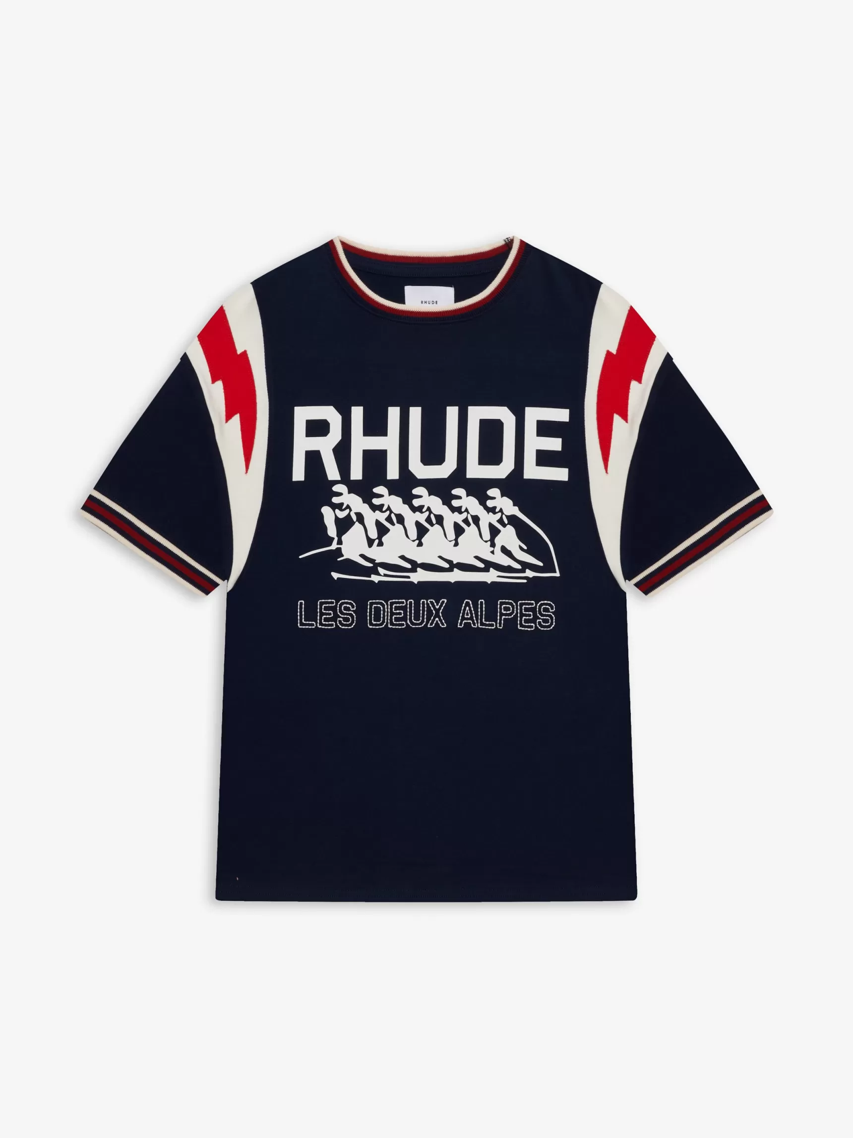 R H U D E Tees>LIGHTNING RINGER TEE