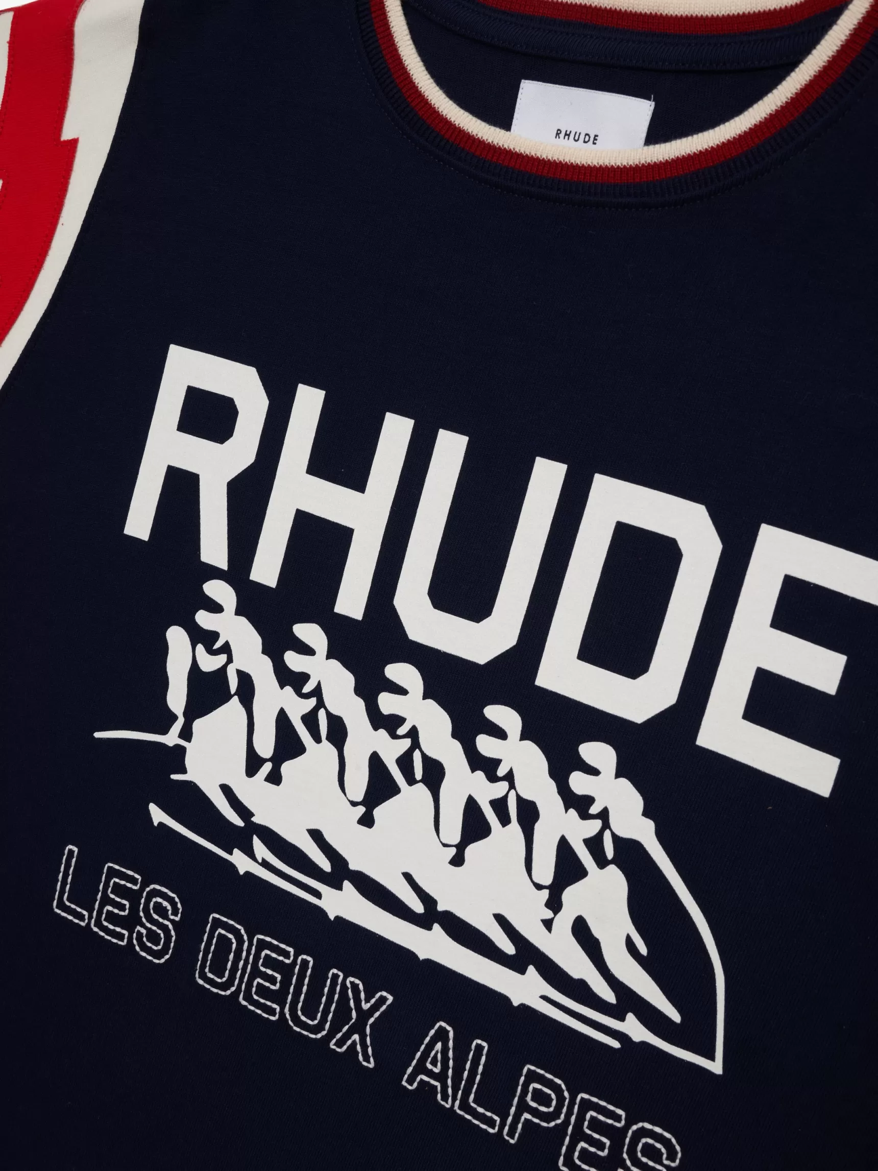 R H U D E Tees>LIGHTNING RINGER TEE