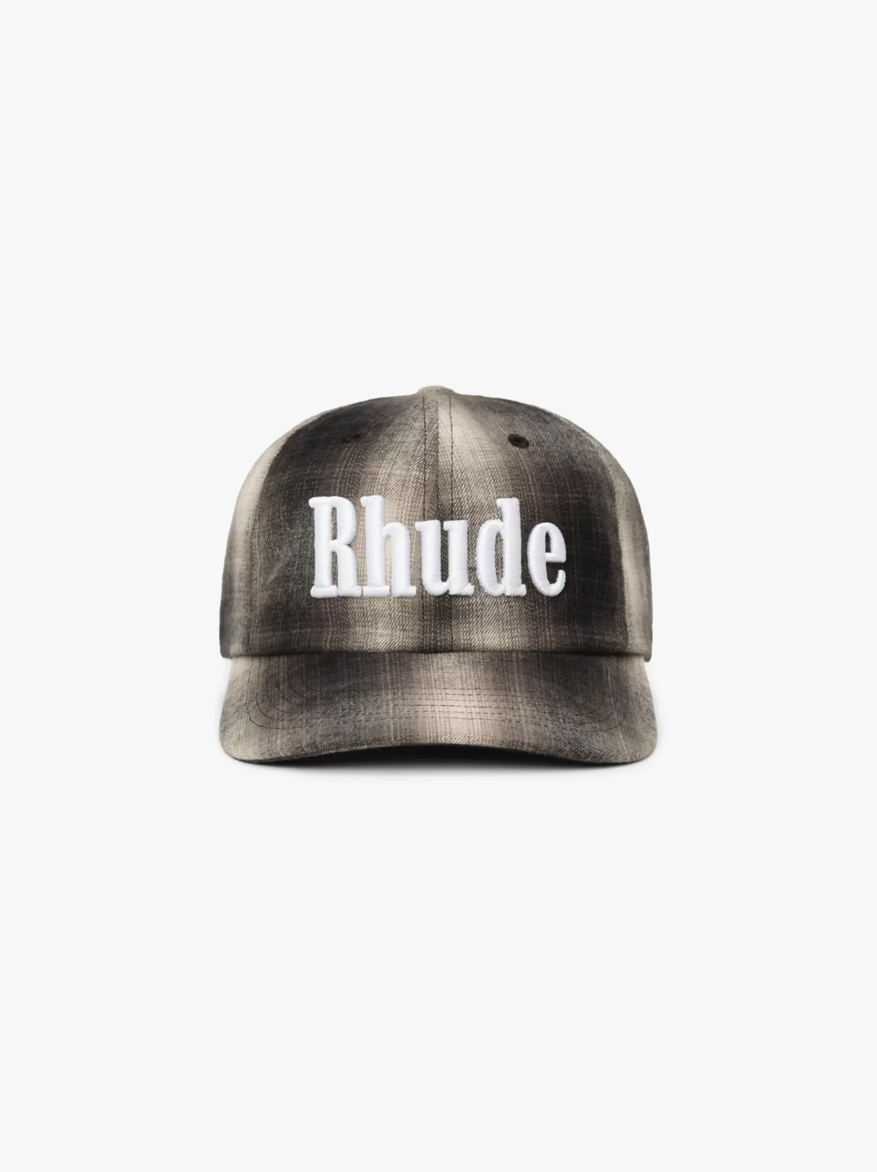 R H U D E Hats>LOGO FLANNEL 6-PANEL HAT