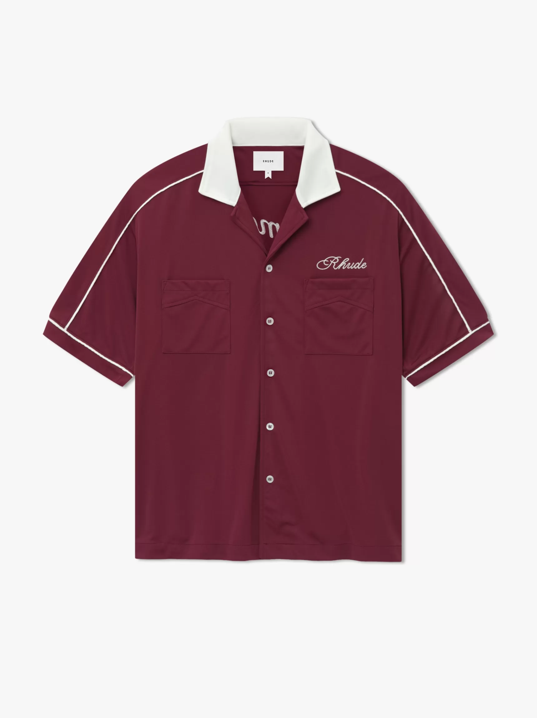 R H U D E Shirts>MONT-BLANC BOWLING SHIRT