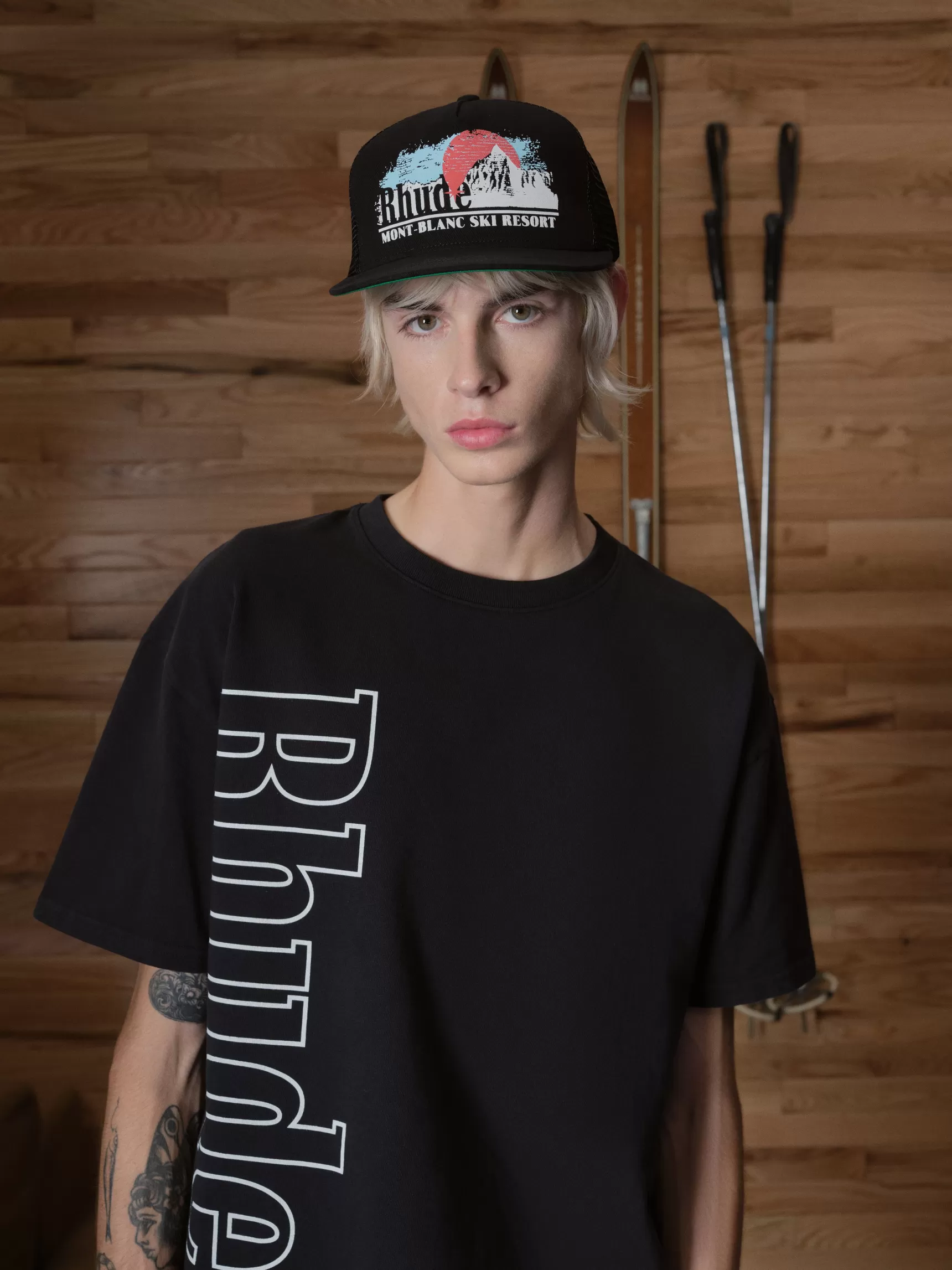 R H U D E Hats>MONT-BLANC TRUCKER HAT