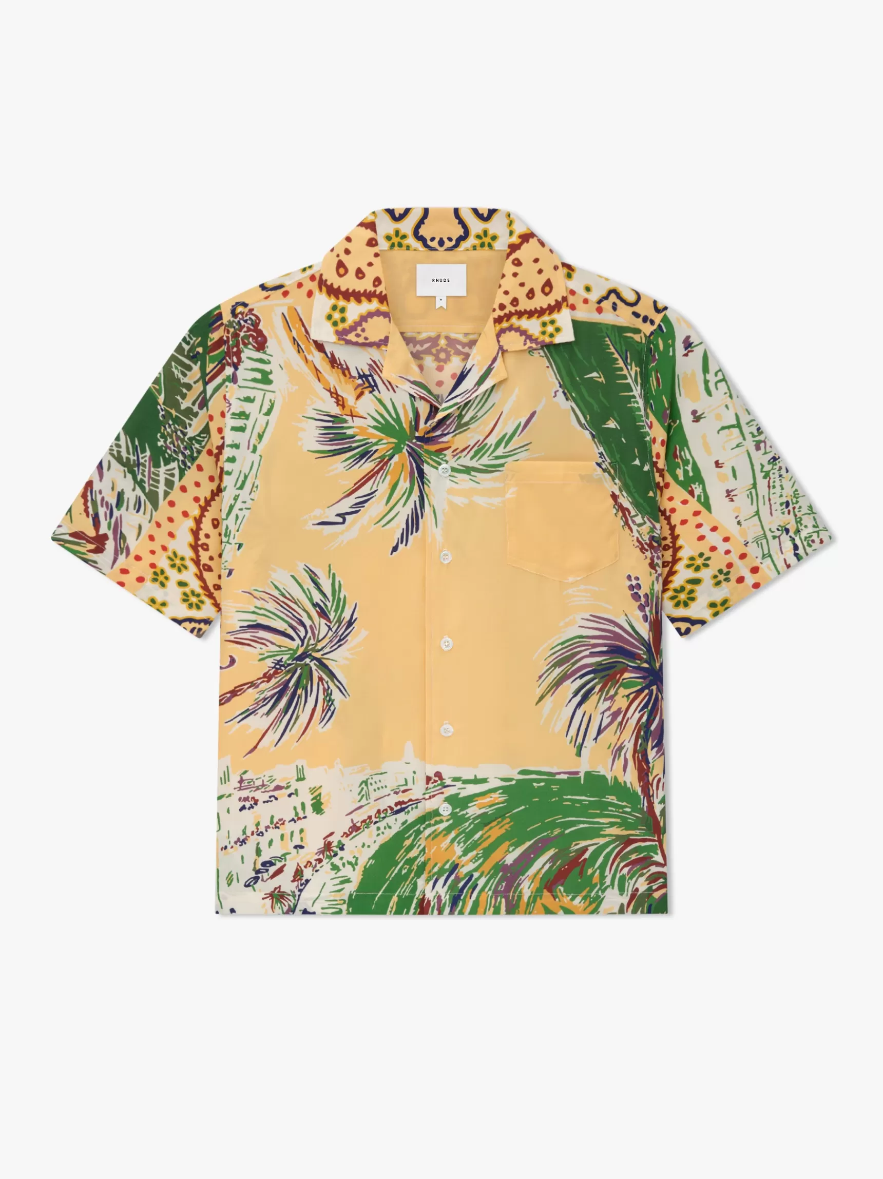 R H U D E Shirts>PALMINA SILK SHIRT