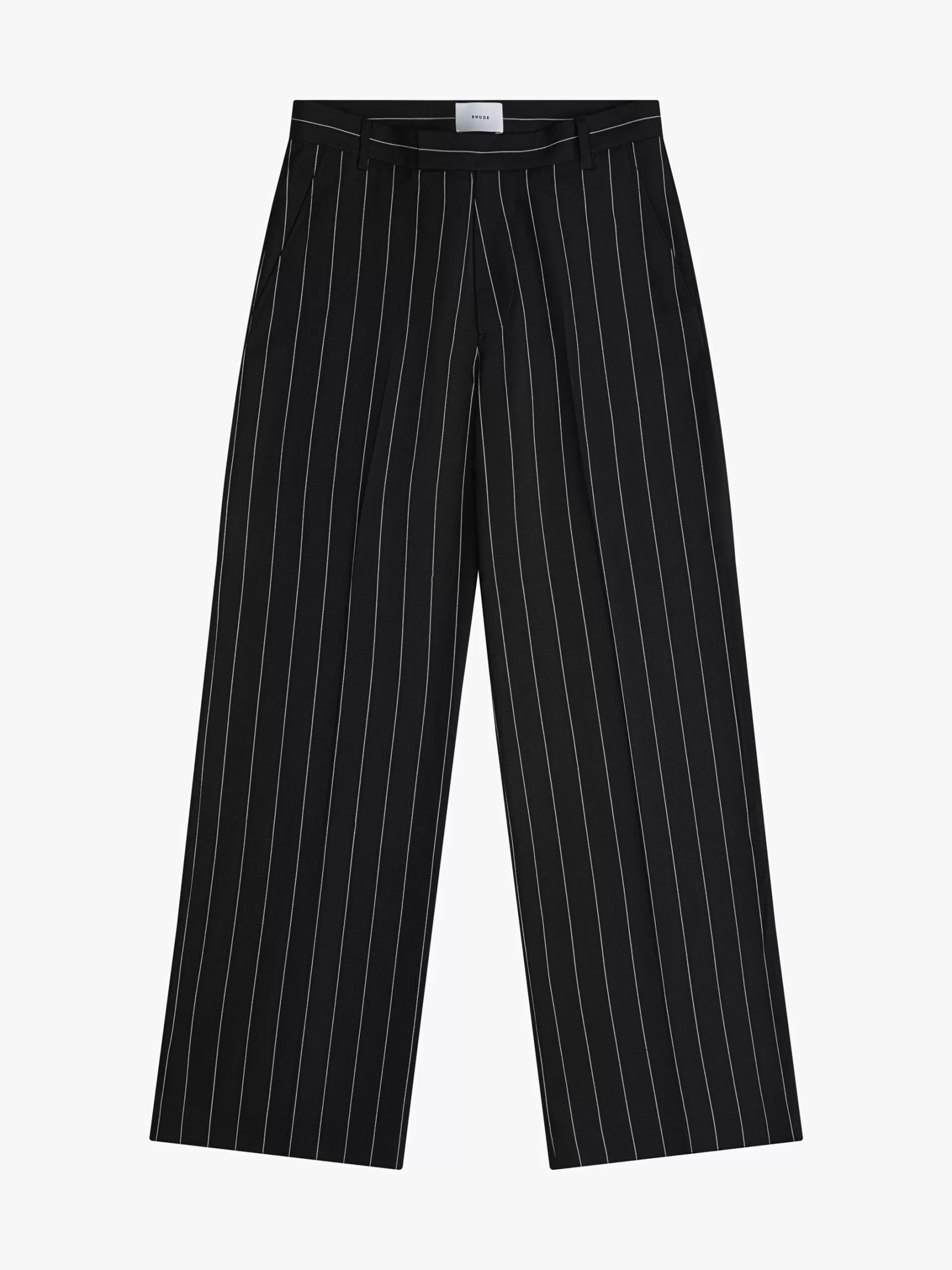 R H U D E Pants>PINSTRIPE SUIT PANTS