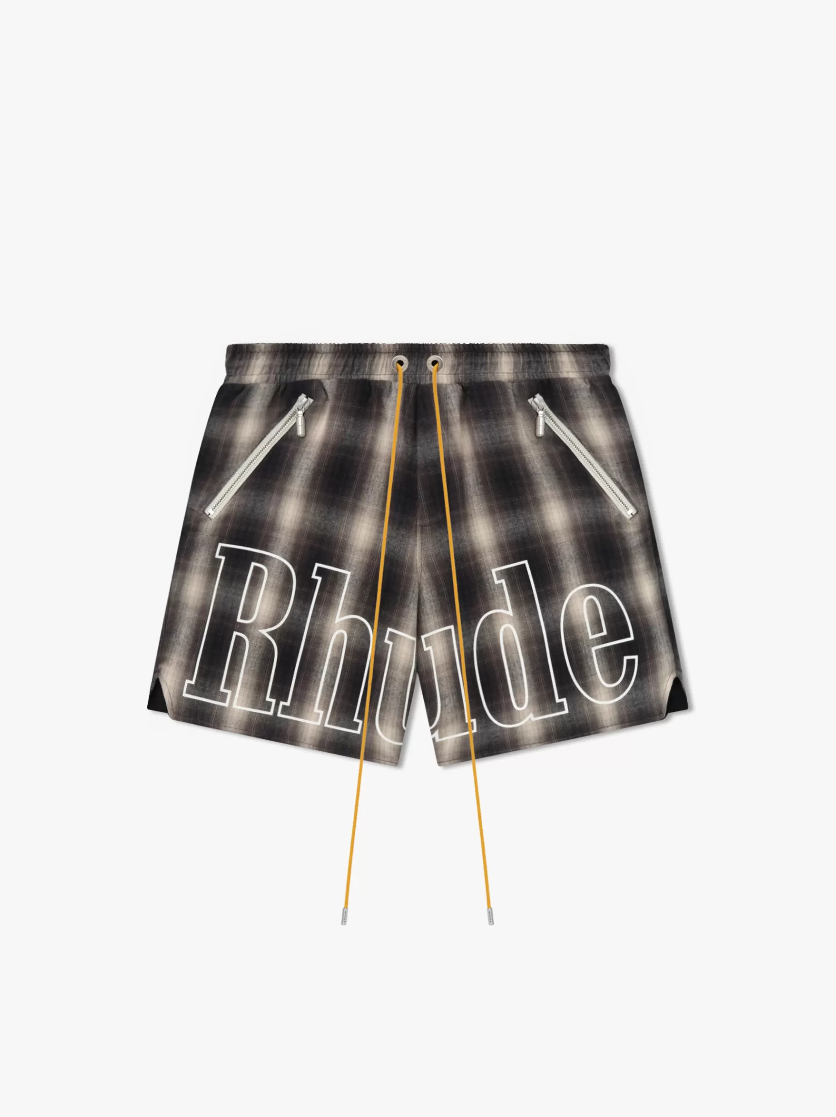 R H U D E Shorts>PLAID LOGO SHORT