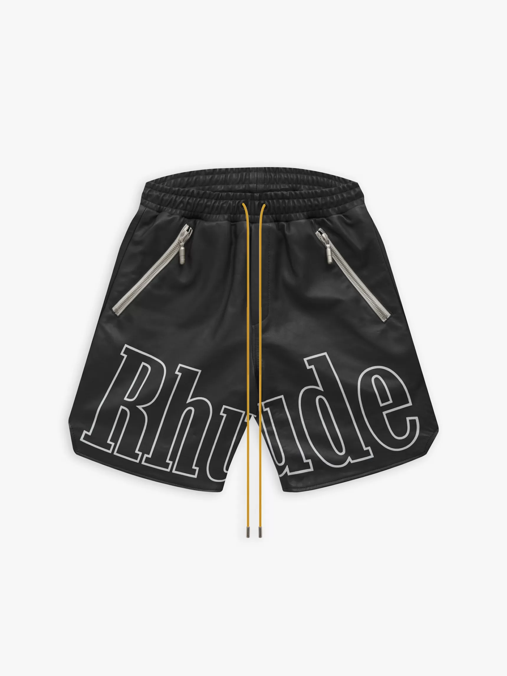 R H U D E Shorts>RH LOGO SHORTS - LEATHER