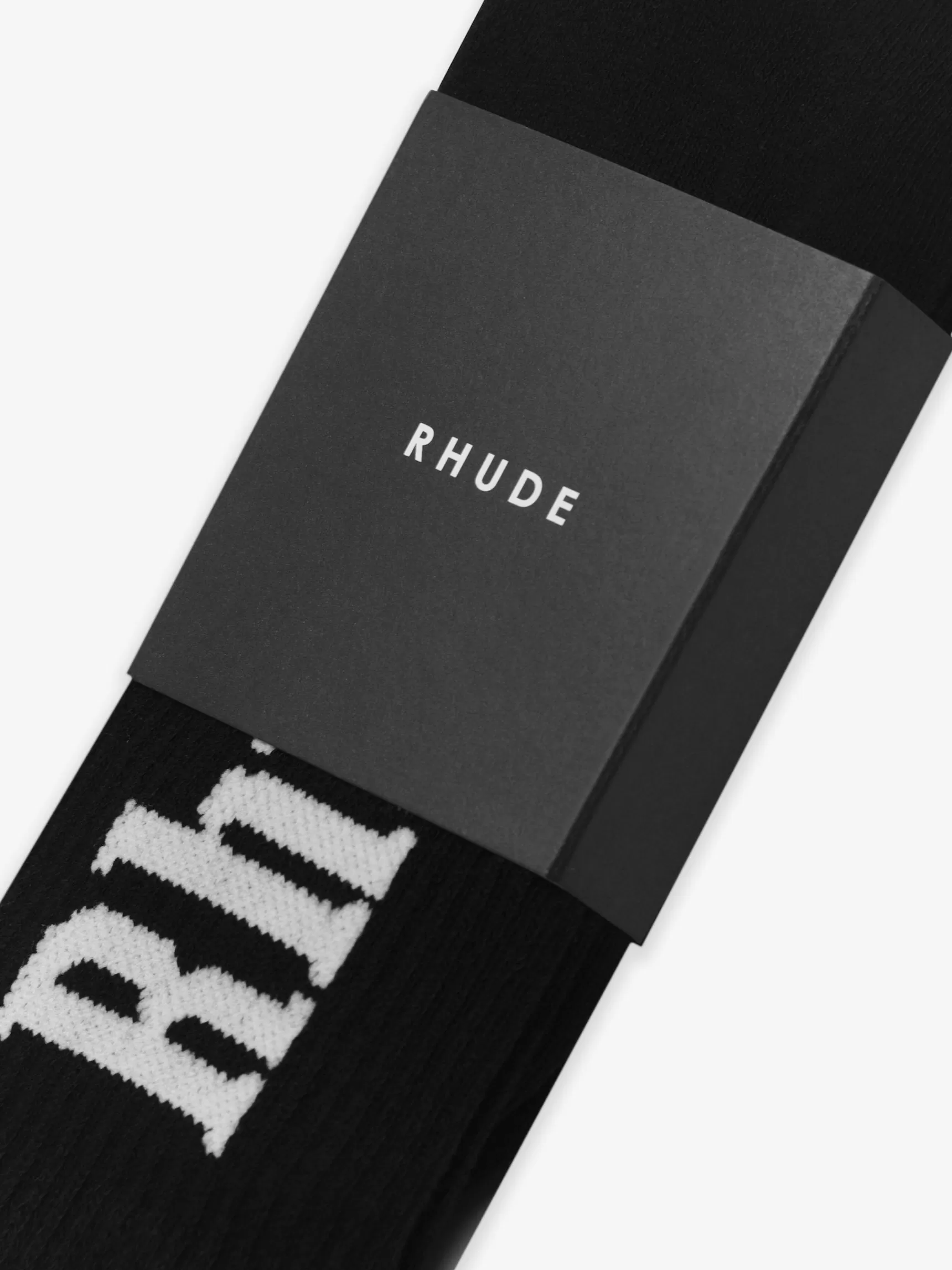 R H U D E Socks>RH VERTICAL LOGO SOCKS