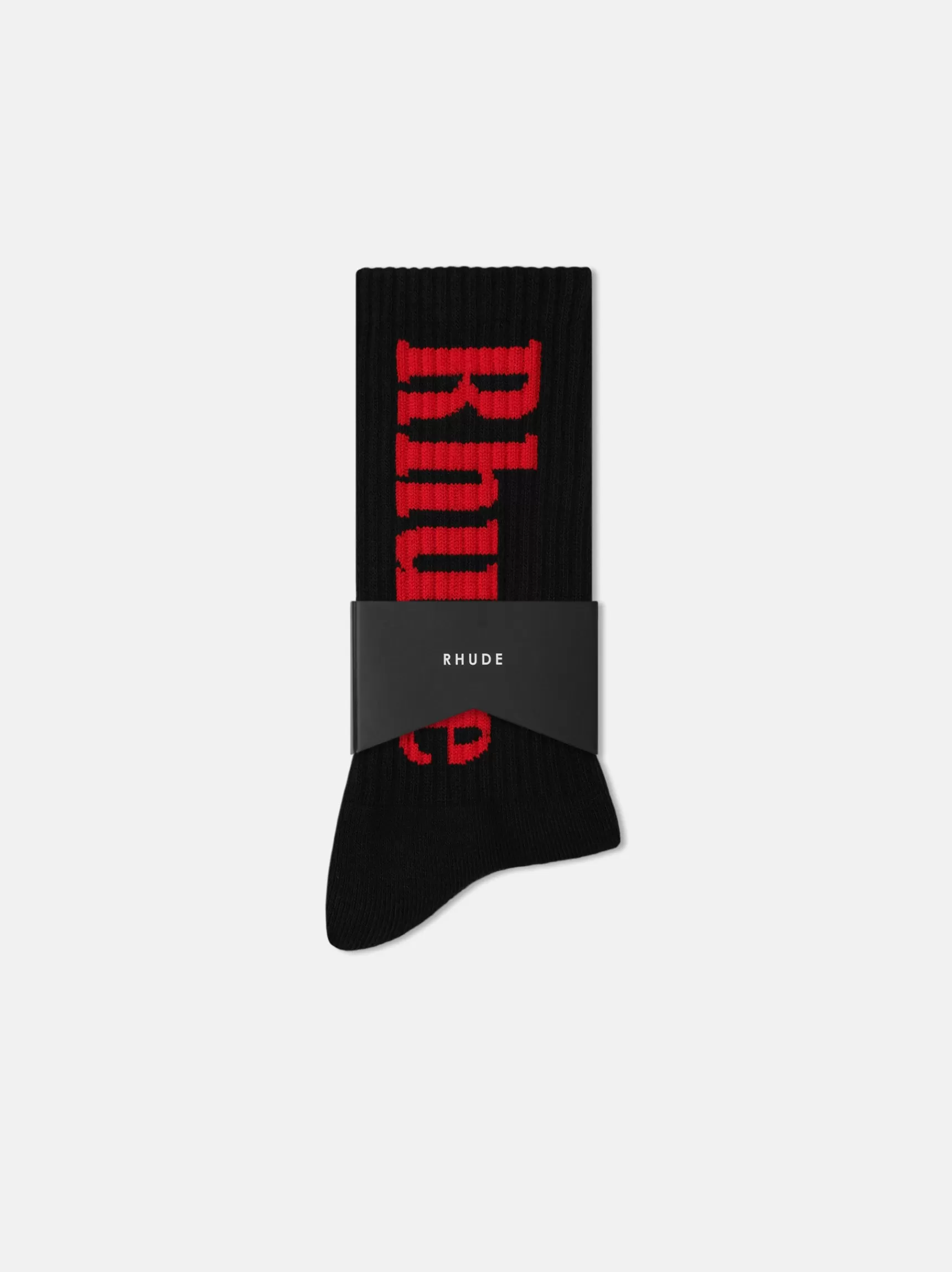 R H U D E Socks>RH VERTICAL LOGO SOCKS