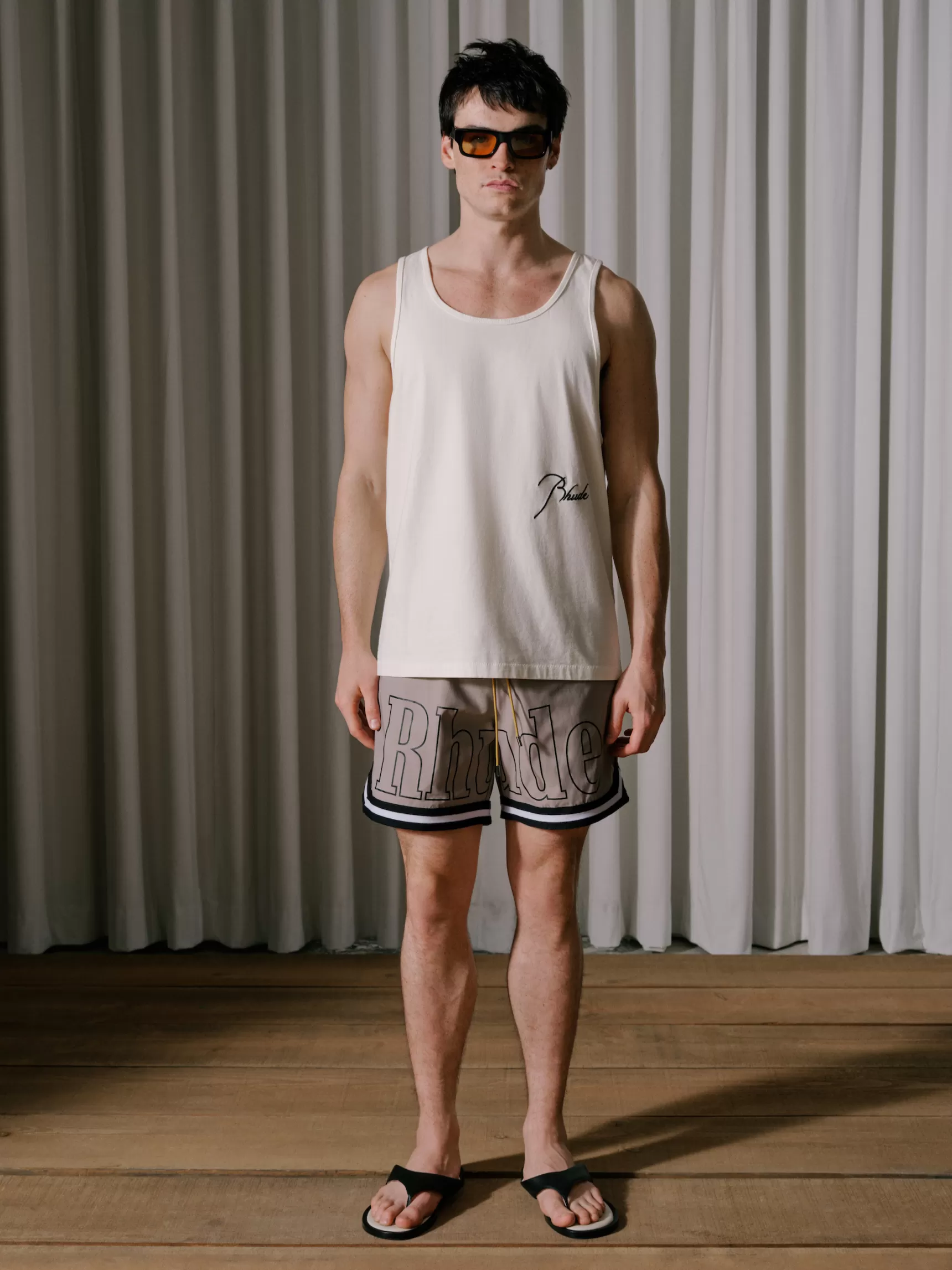 R H U D E Swim | Shorts>RHUDE BASKETBALL SWIM TRUNKS