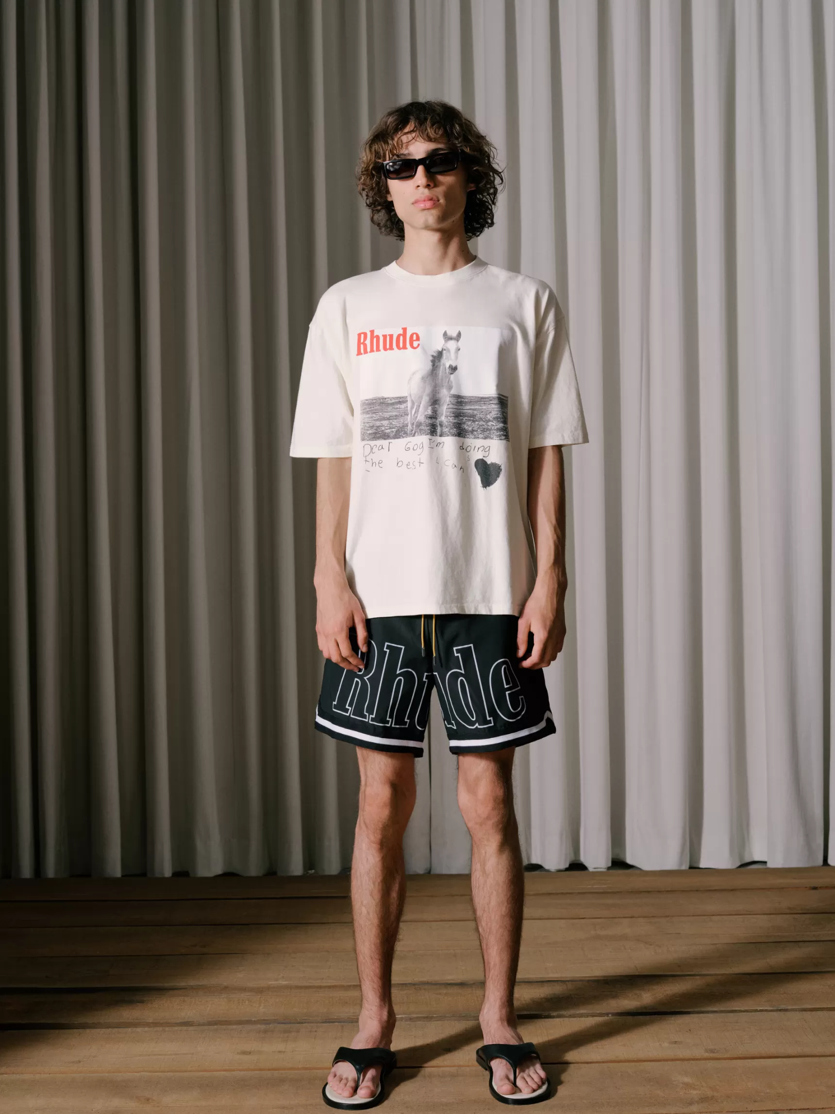 R H U D E Swim | Shorts>RHUDE BASKETBALL SWIM TRUNKS