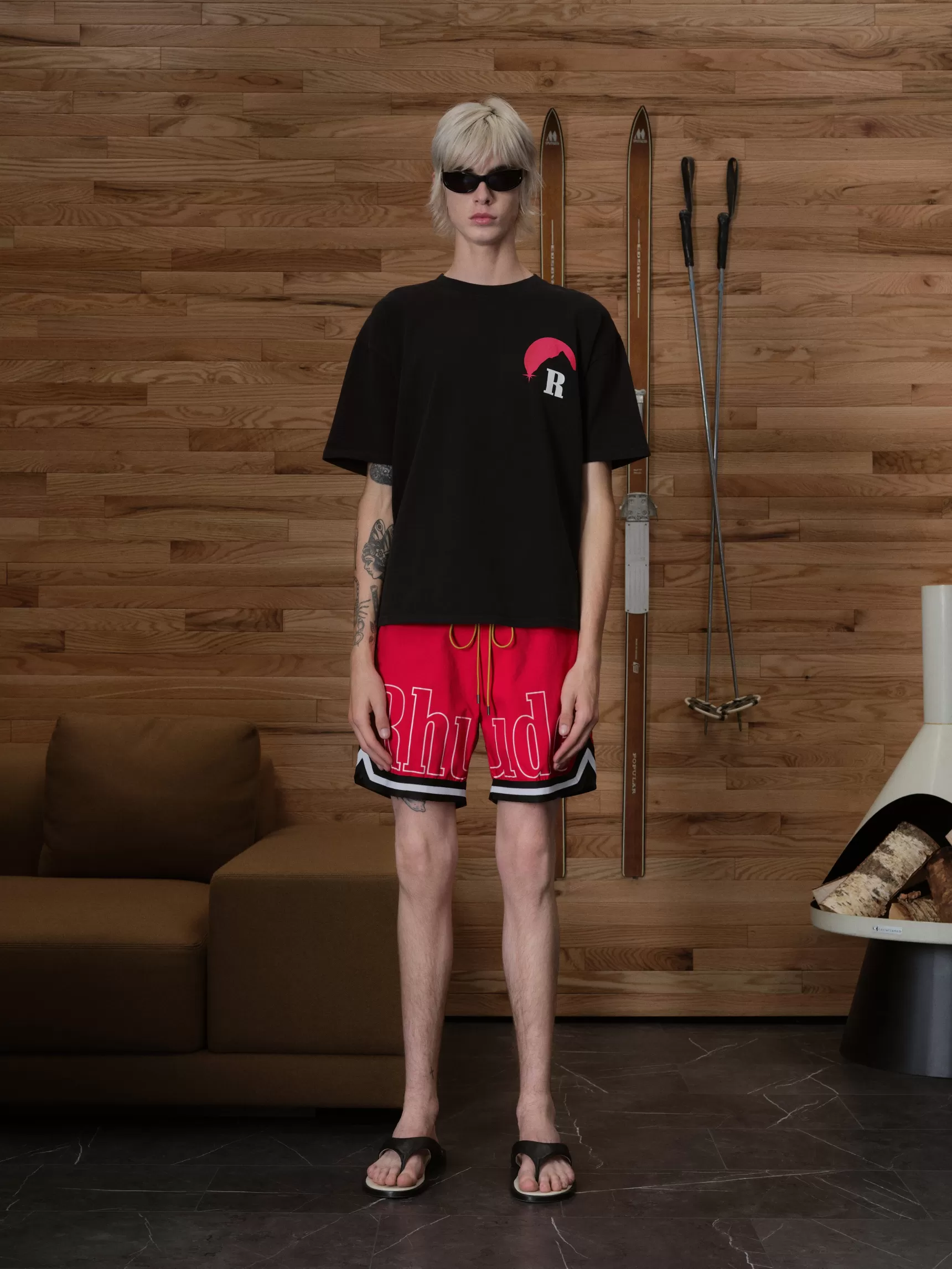 R H U D E Swim | Shorts>RHUDE BASKETBALL SWIM TRUNKS