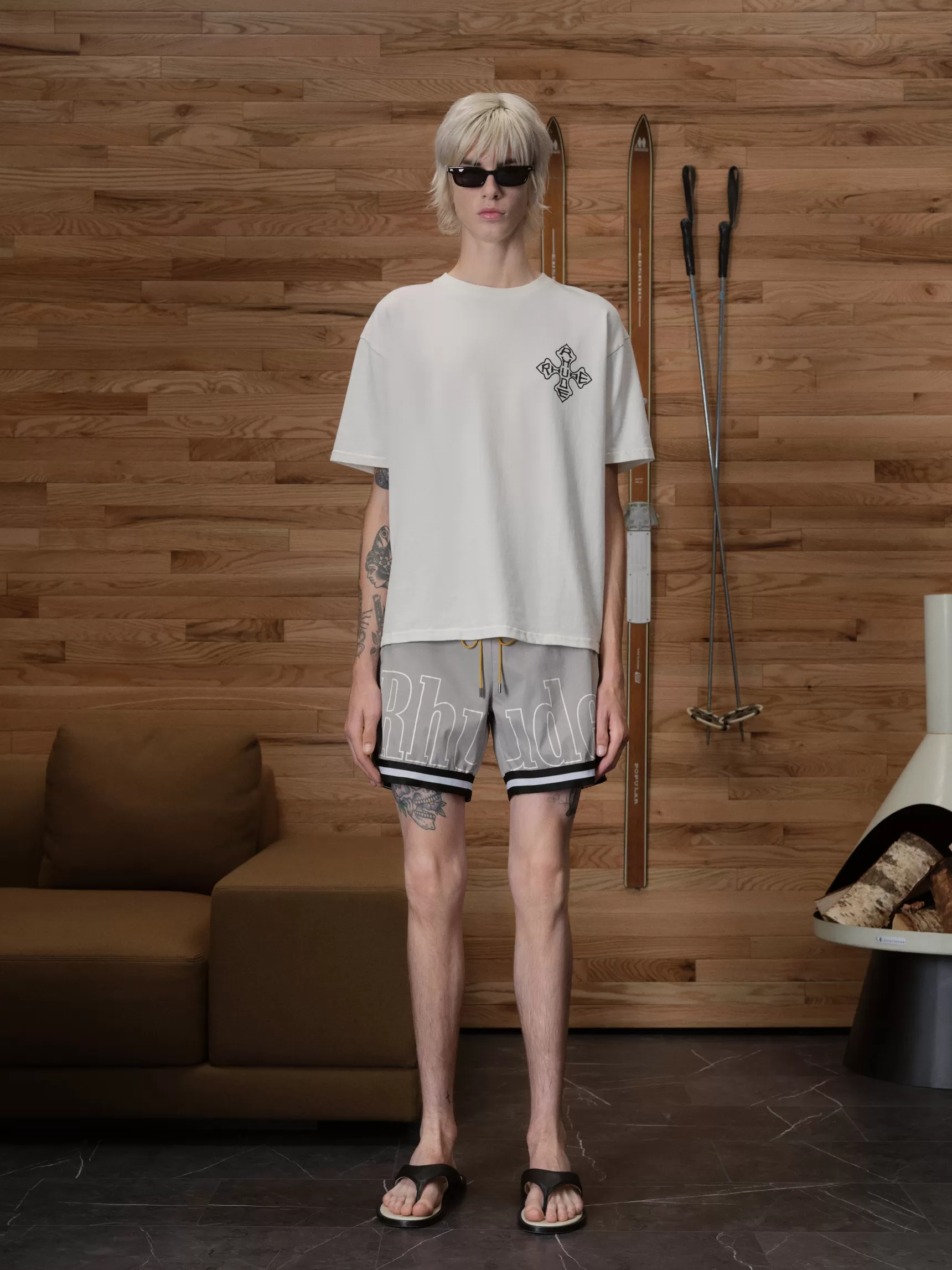 R H U D E Swim | Shorts>RHUDE BASKETBALL SWIM TRUNKS