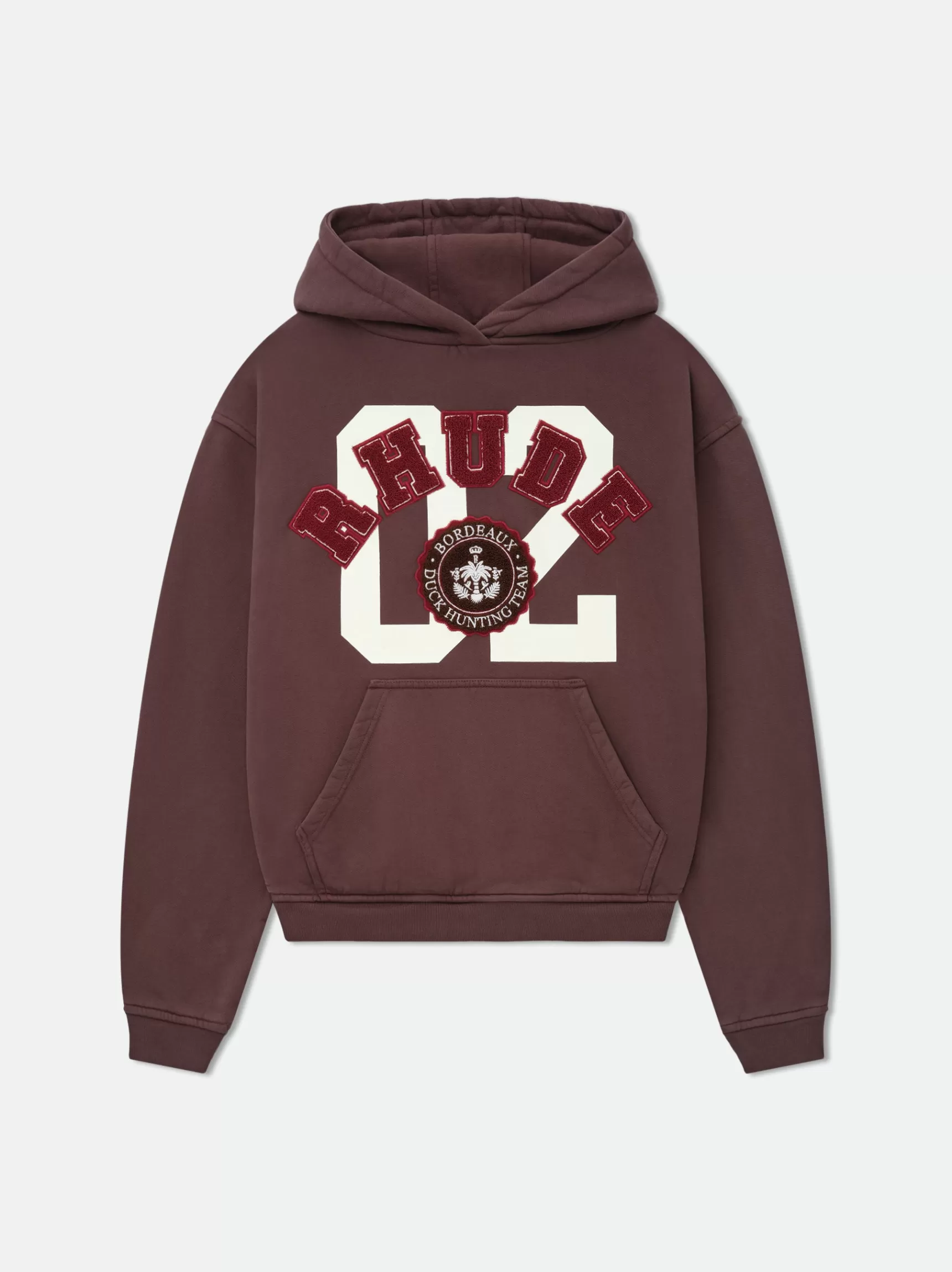 R H U D E Sweatshirts>RHUDE CHENILLE HUNTING CLUB HOODIE