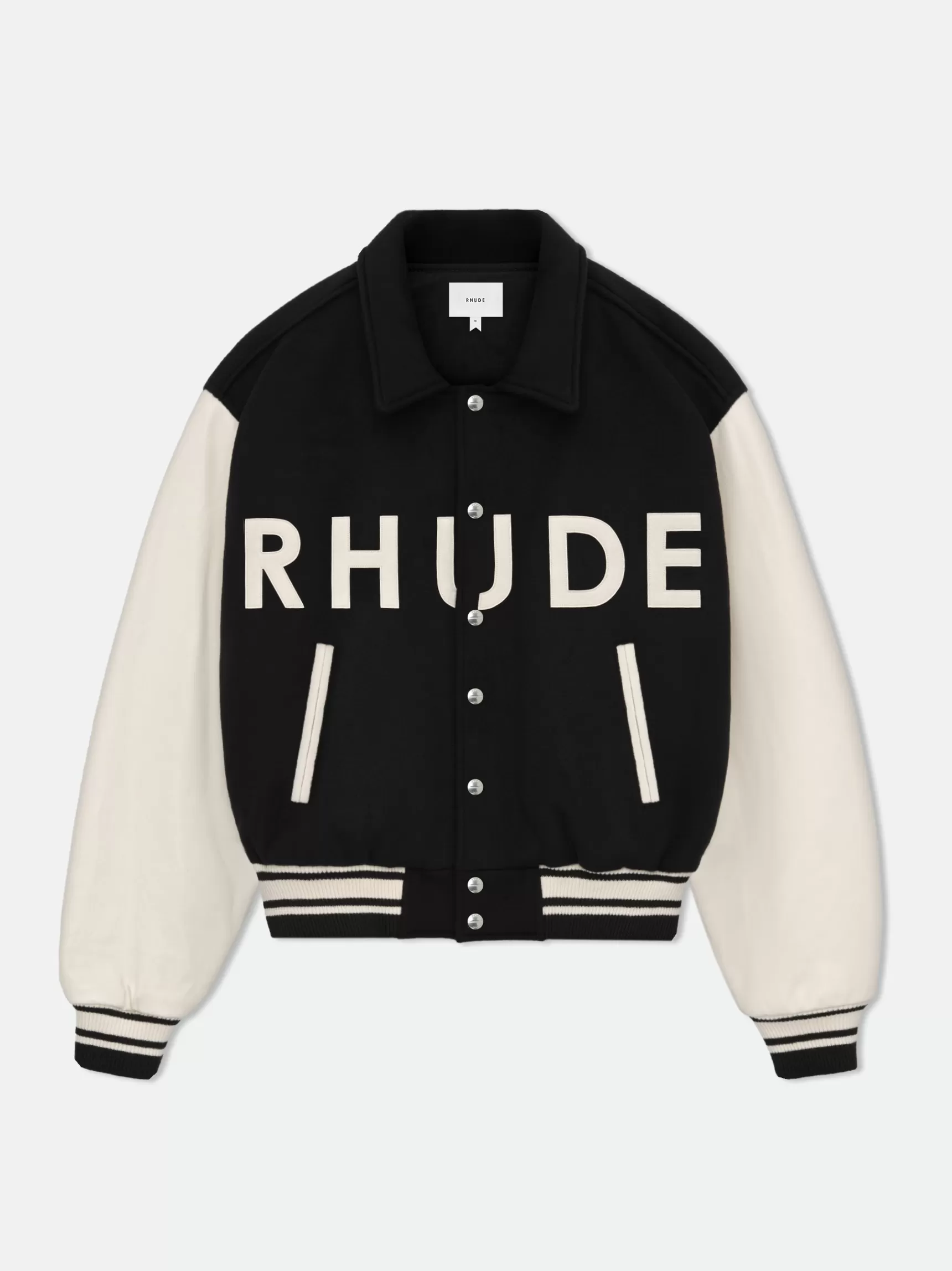 R H U D E Outerwear>RHUDE COLLEGIATE JACKET