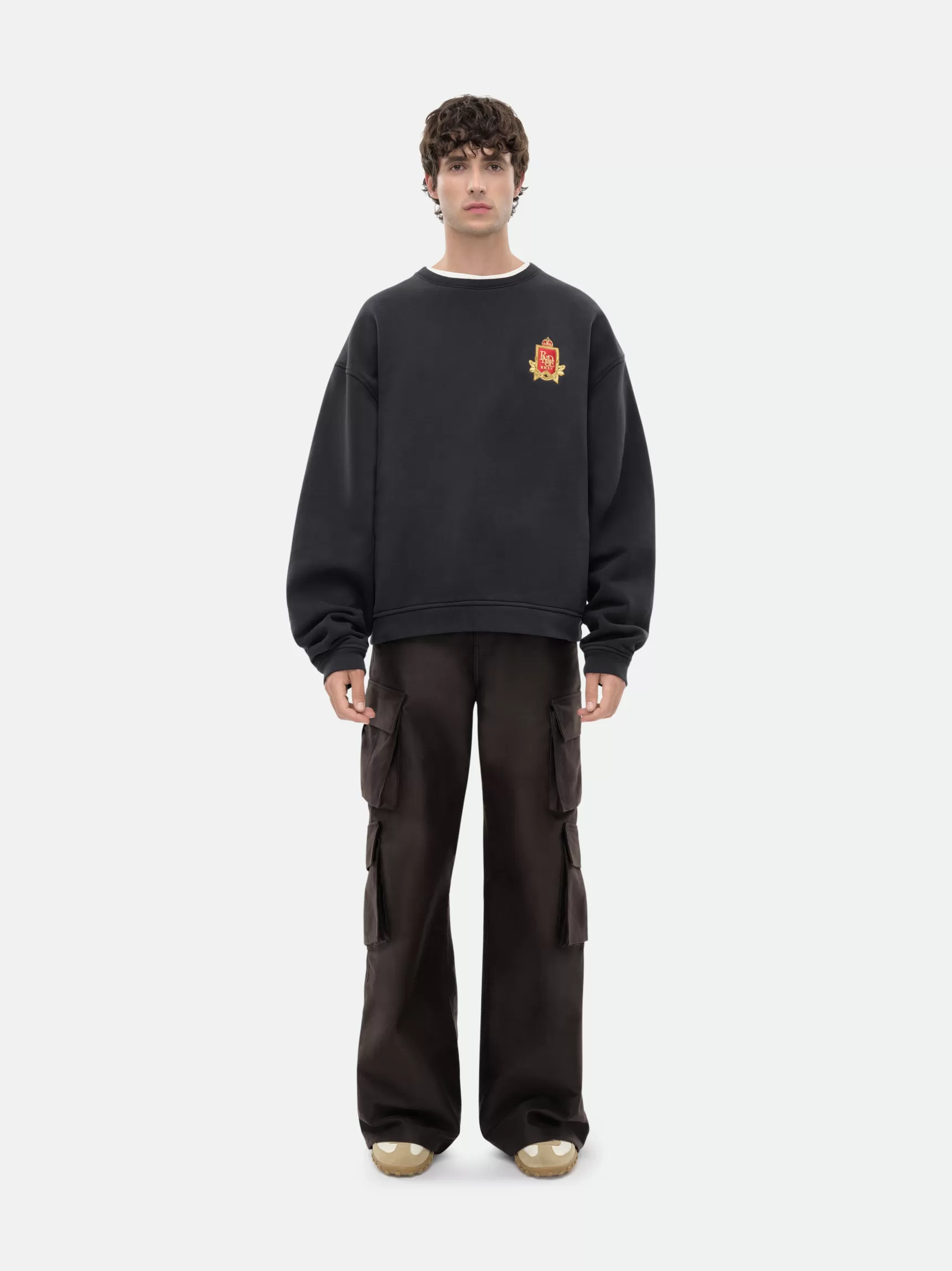 R H U D E Sweatshirts>RHUDE CREST CREWNECK