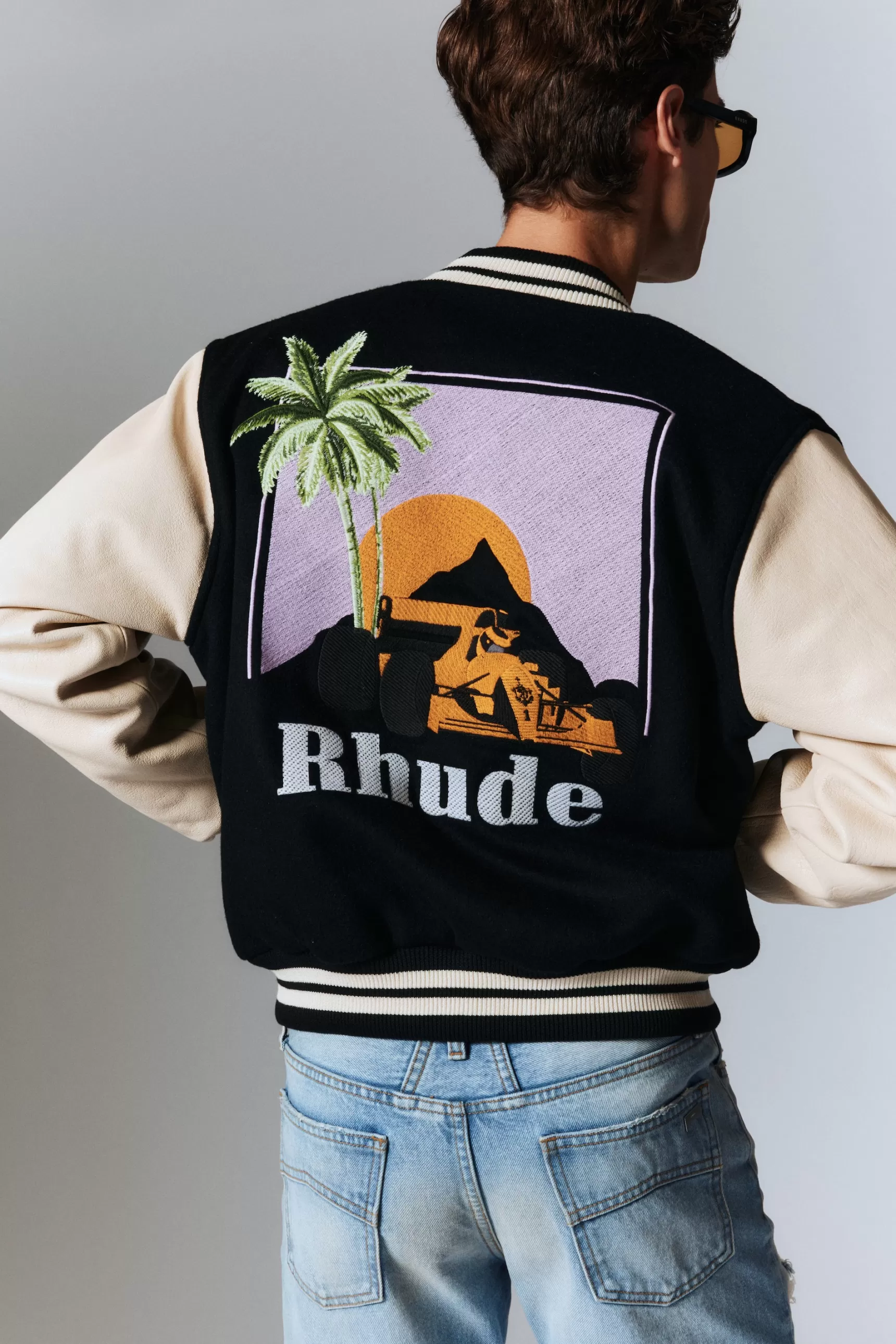 R H U D E Outerwear>RHUDE GP VARSITY JACKET