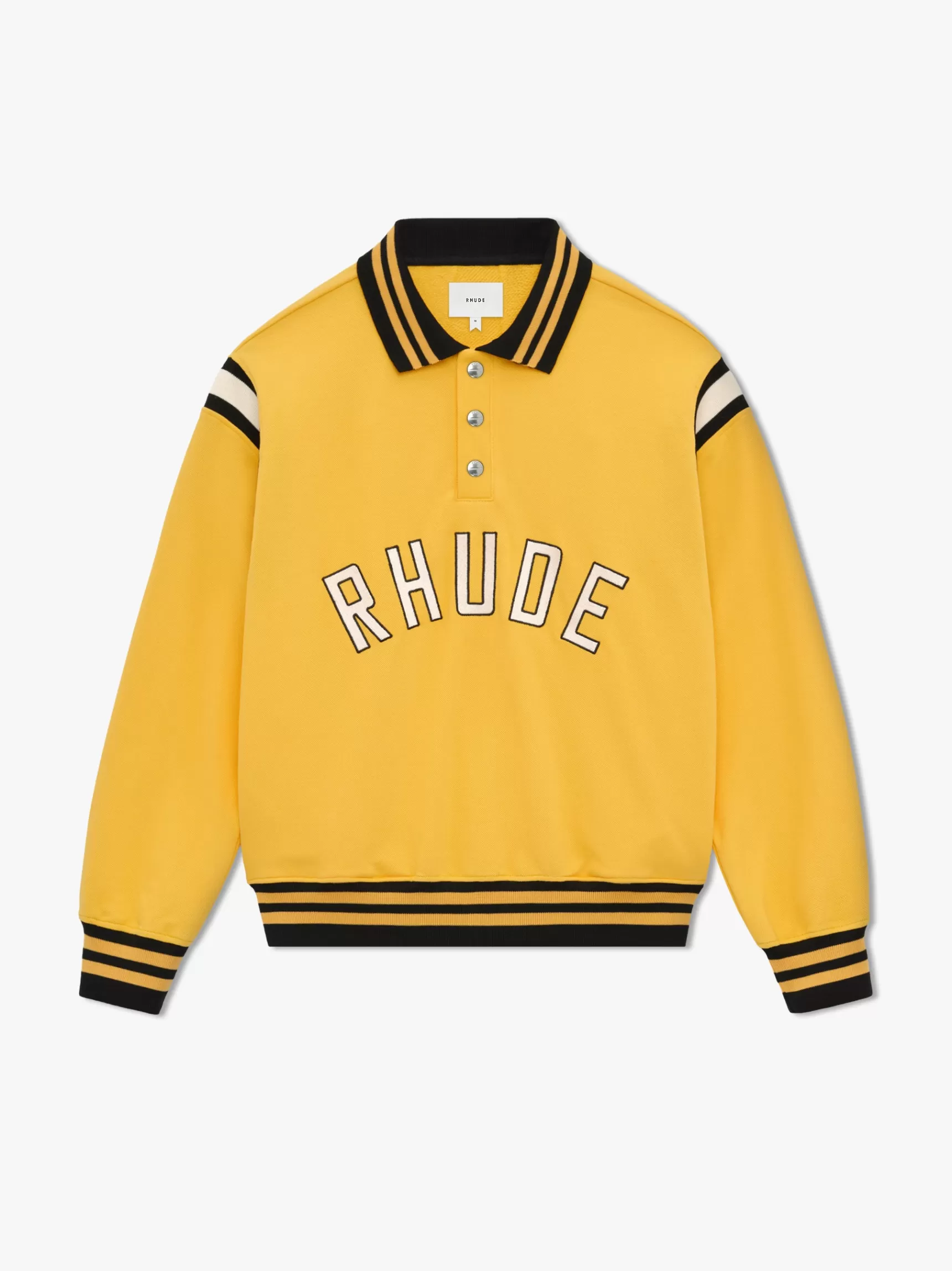 R H U D E Shirts>RHUDE LS WARM UP POLO