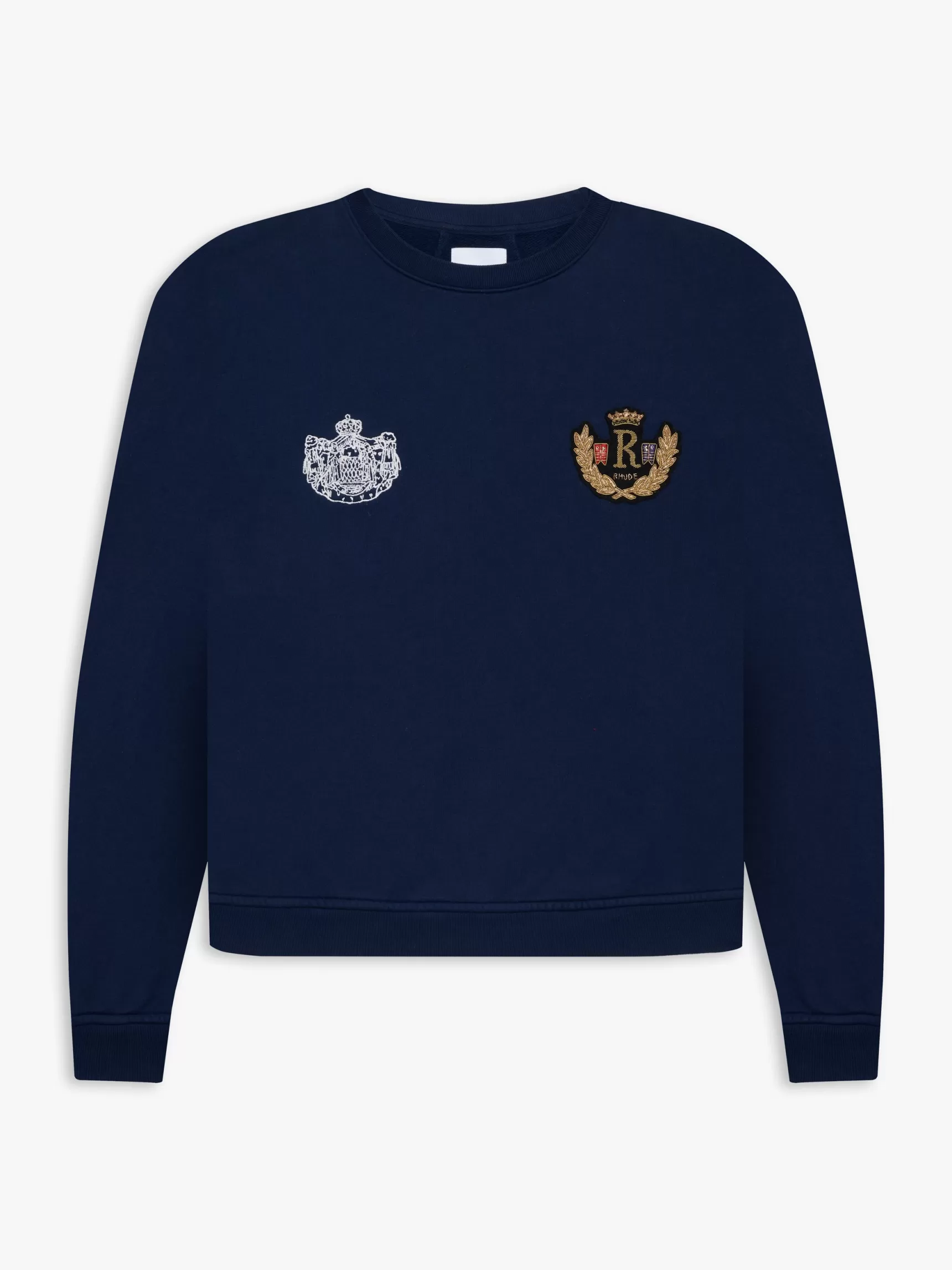 R H U D E Sweatshirts>RHUDE MONACO CREST CREWNECK