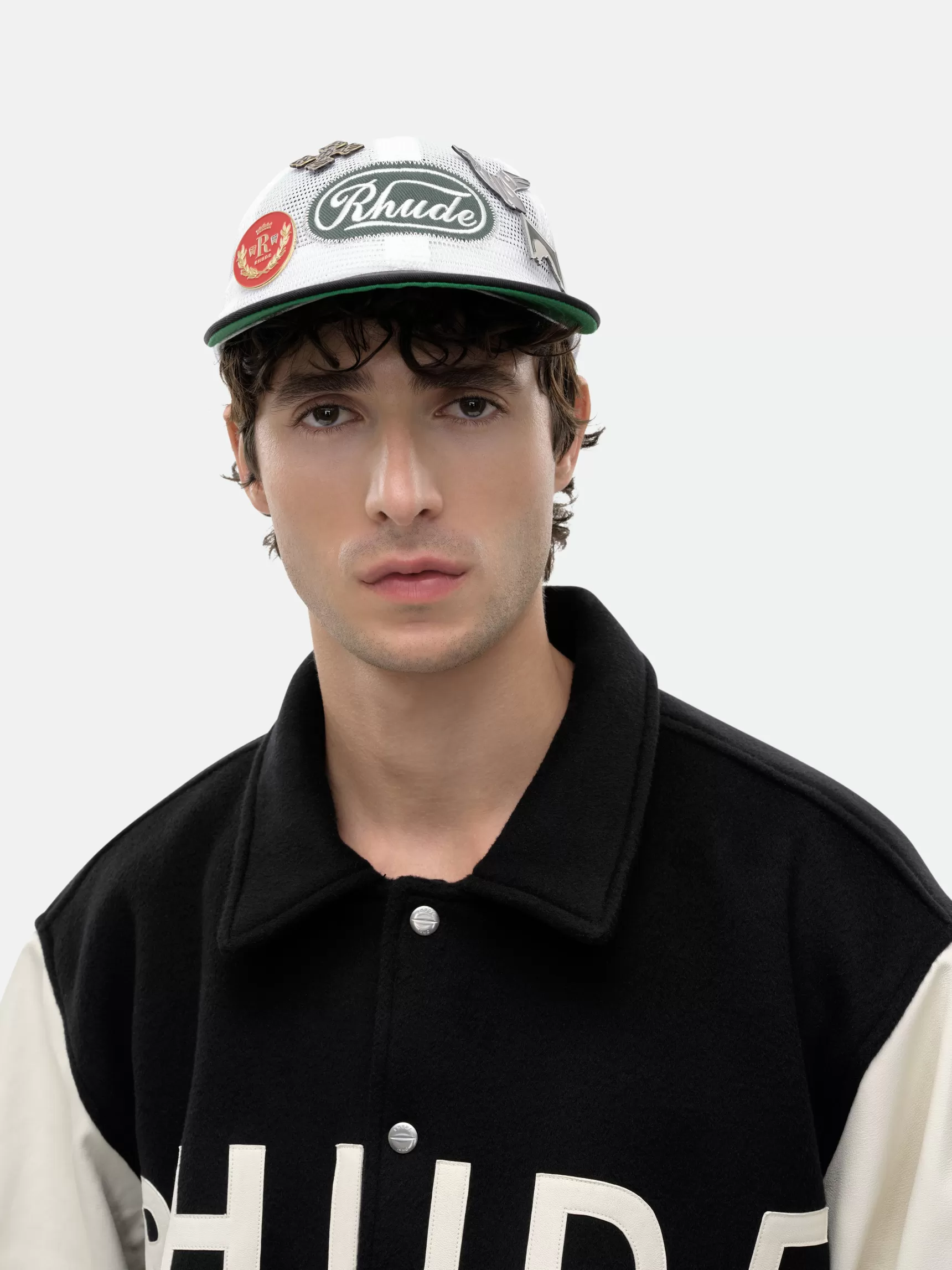 R H U D E Hats>RHUDE PATCH MESH TRUCKER HAT