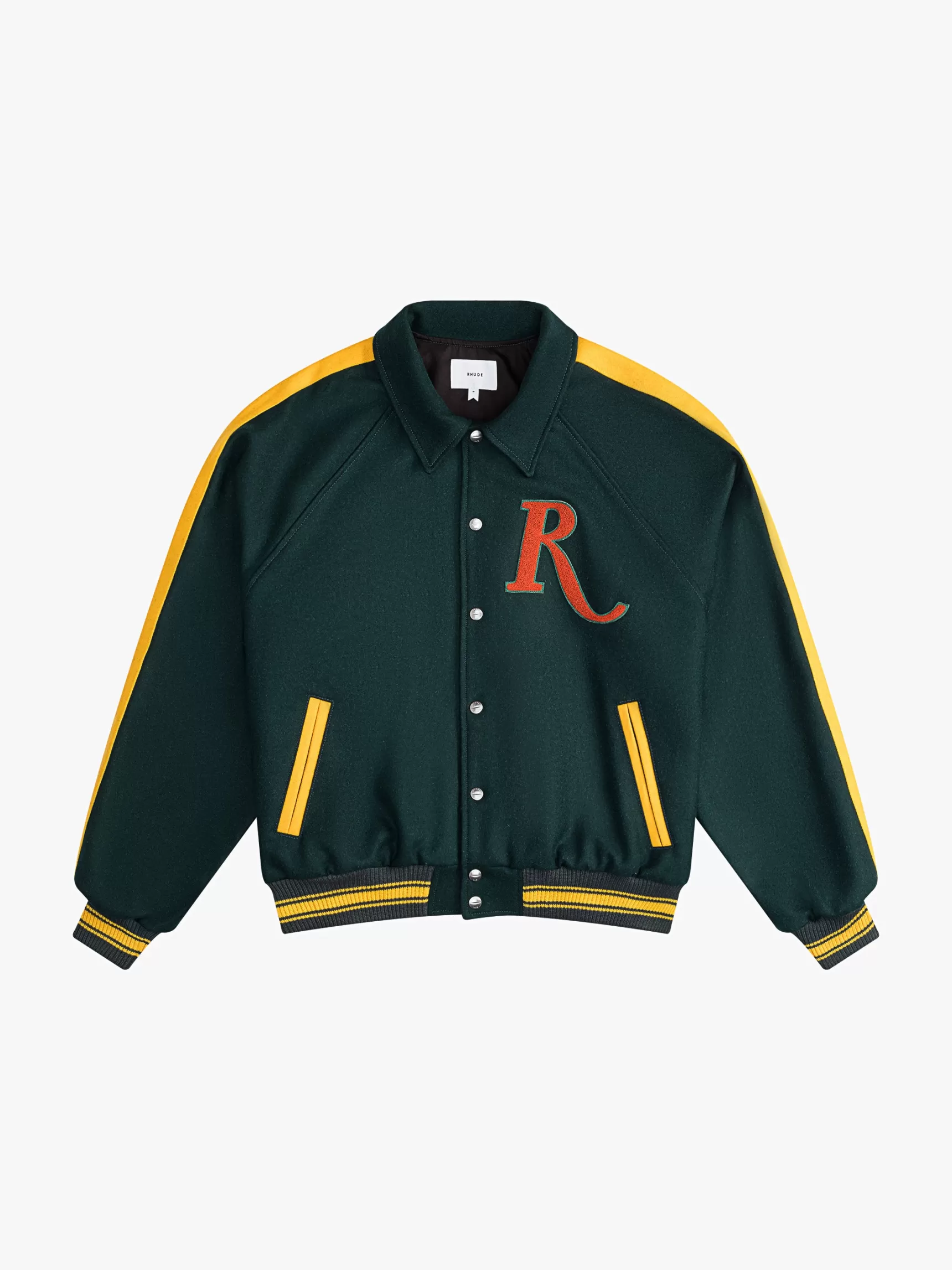 R H U D E Outerwear>RHUDE RAGLAN VARSITY