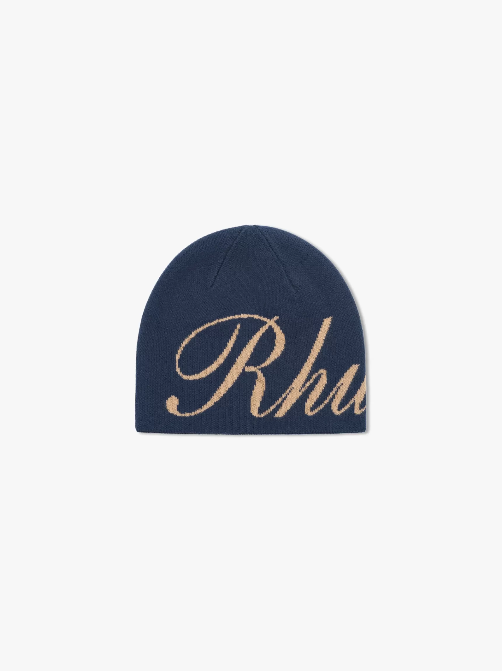 R H U D E Hats | Luxe Knitwear>RHUDE SCRIPT KNIT BEANIE