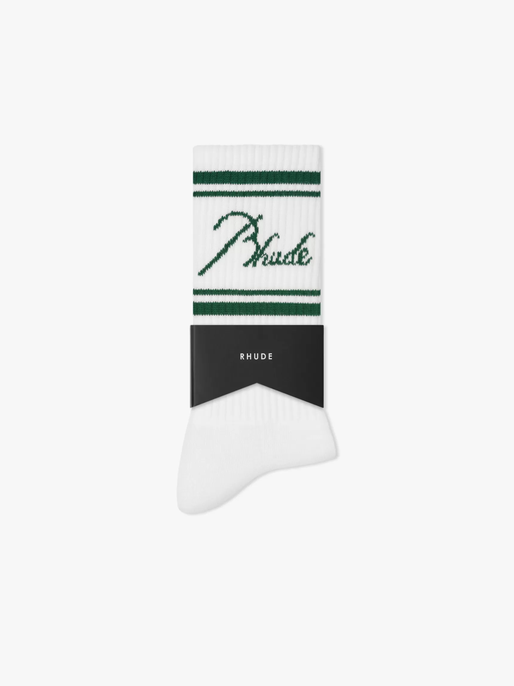 R H U D E Socks>RHUDE SCRIPT LOGO SOCK