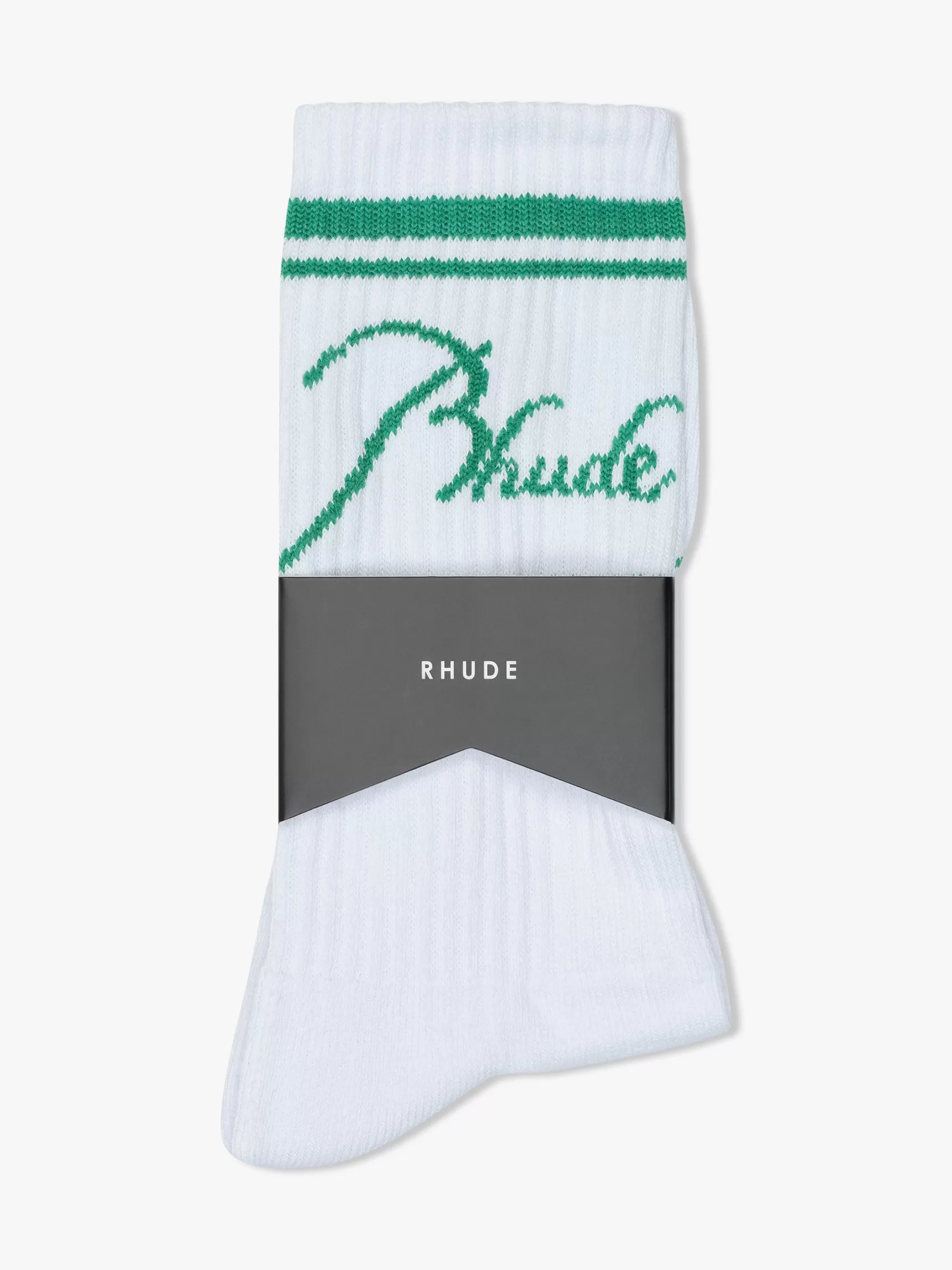 R H U D E Socks>RHUDE SCRIPT LOGO SOCK