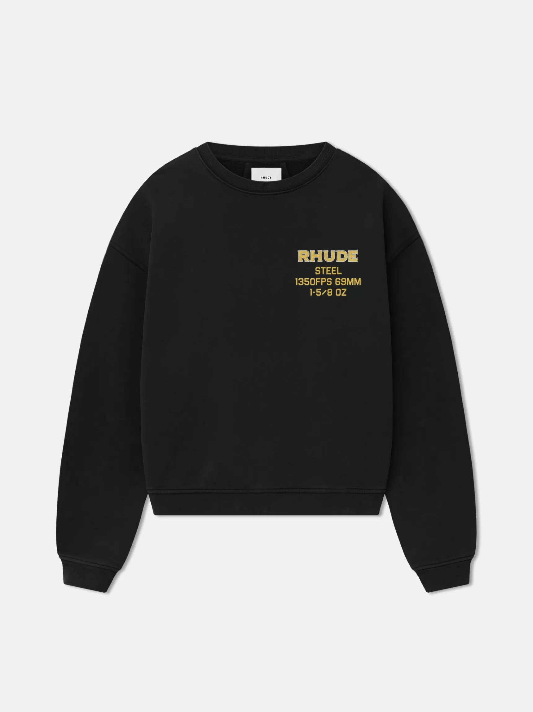 R H U D E Sweatshirts>RHUDE STEEL CREWNECK