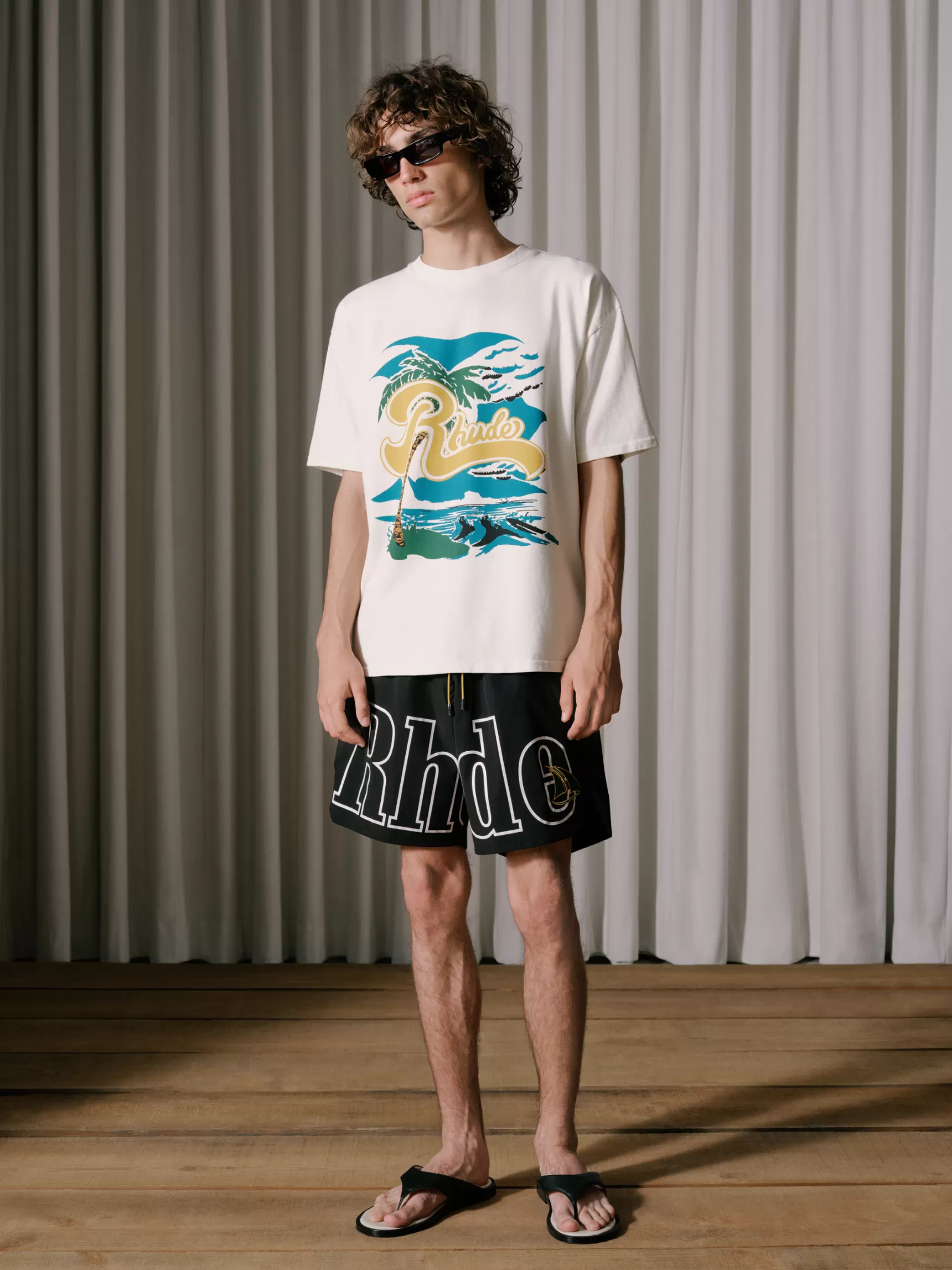 R H U D E Shorts>RHUDE ST.TROPEZ CREST LOGO SHORT