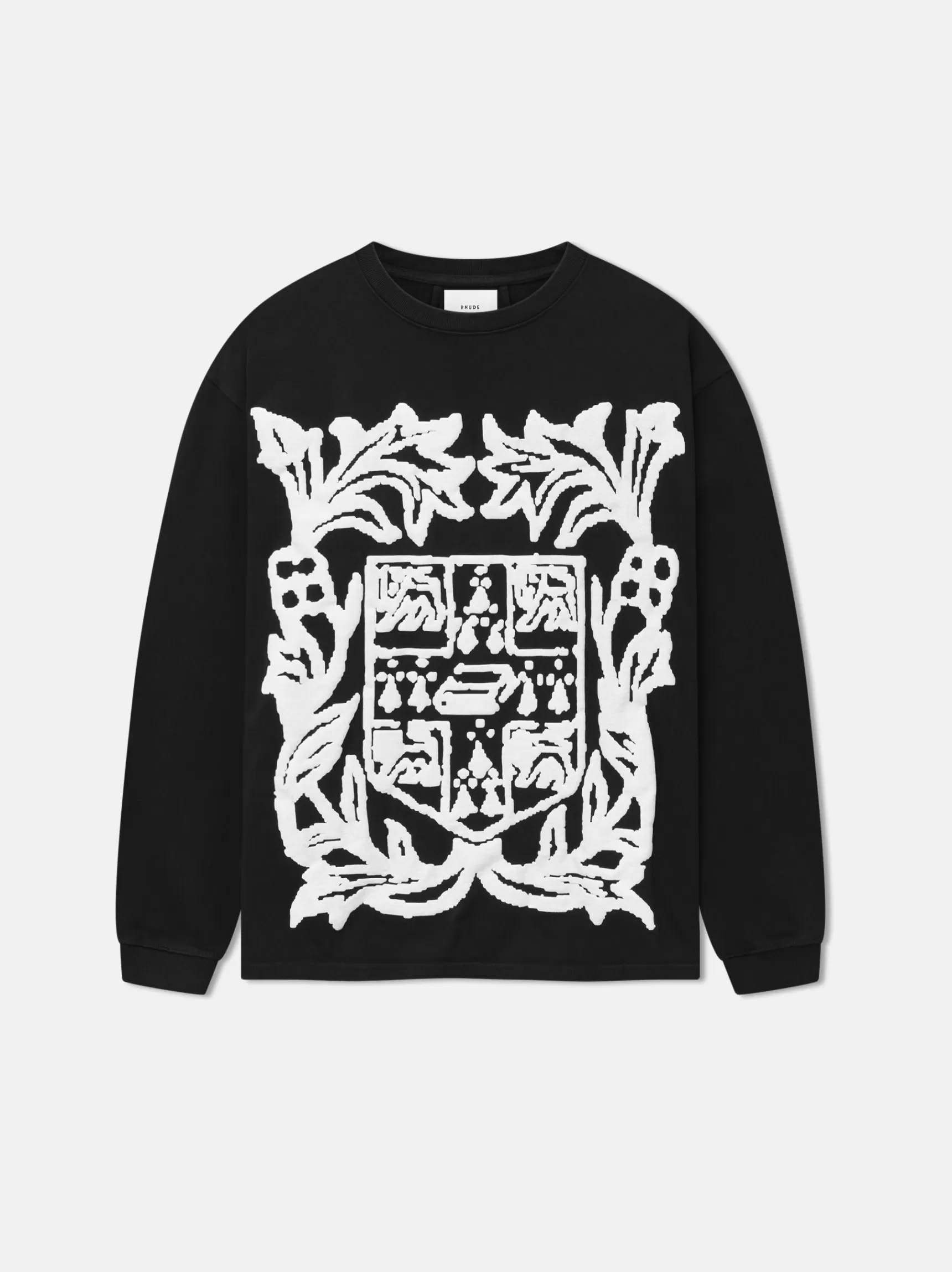 R H U D E Tees>RHUDE VERITAS CREST LS TEE