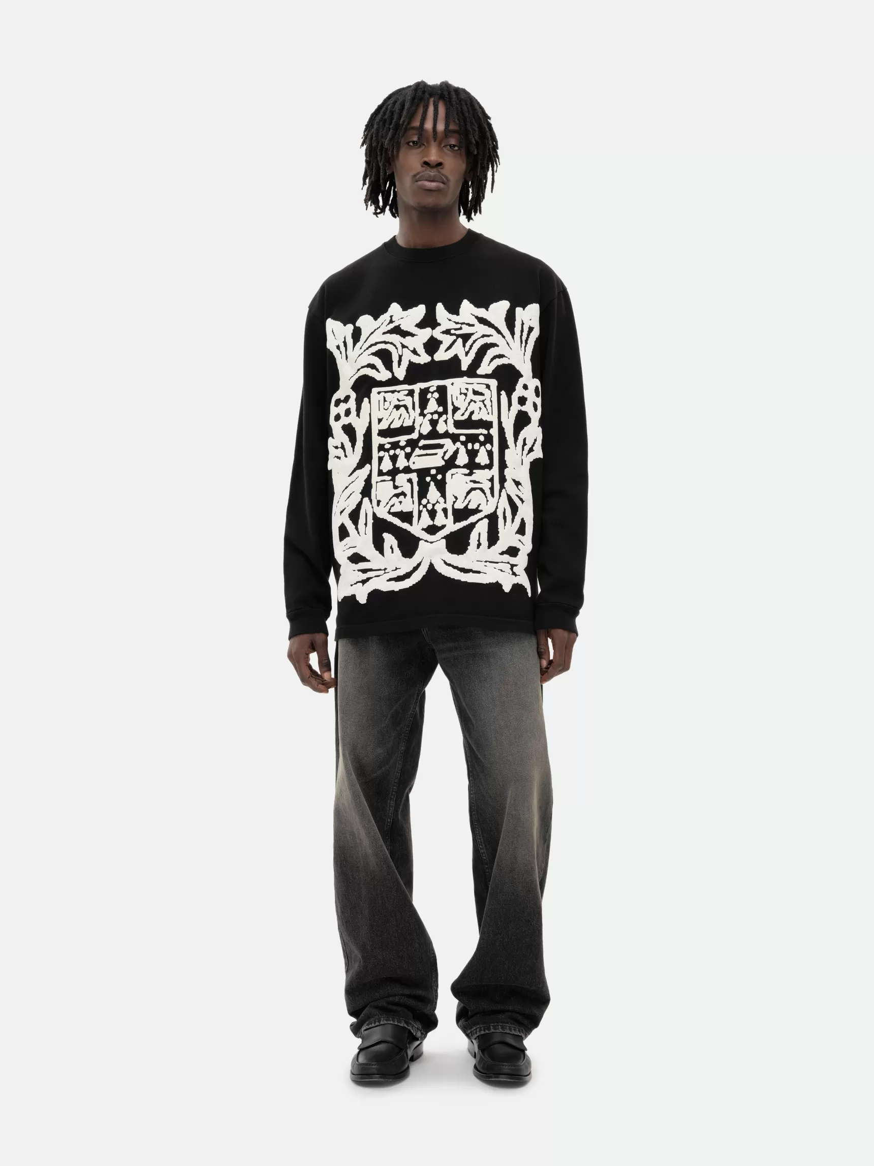 R H U D E Tees>RHUDE VERITAS CREST LS TEE