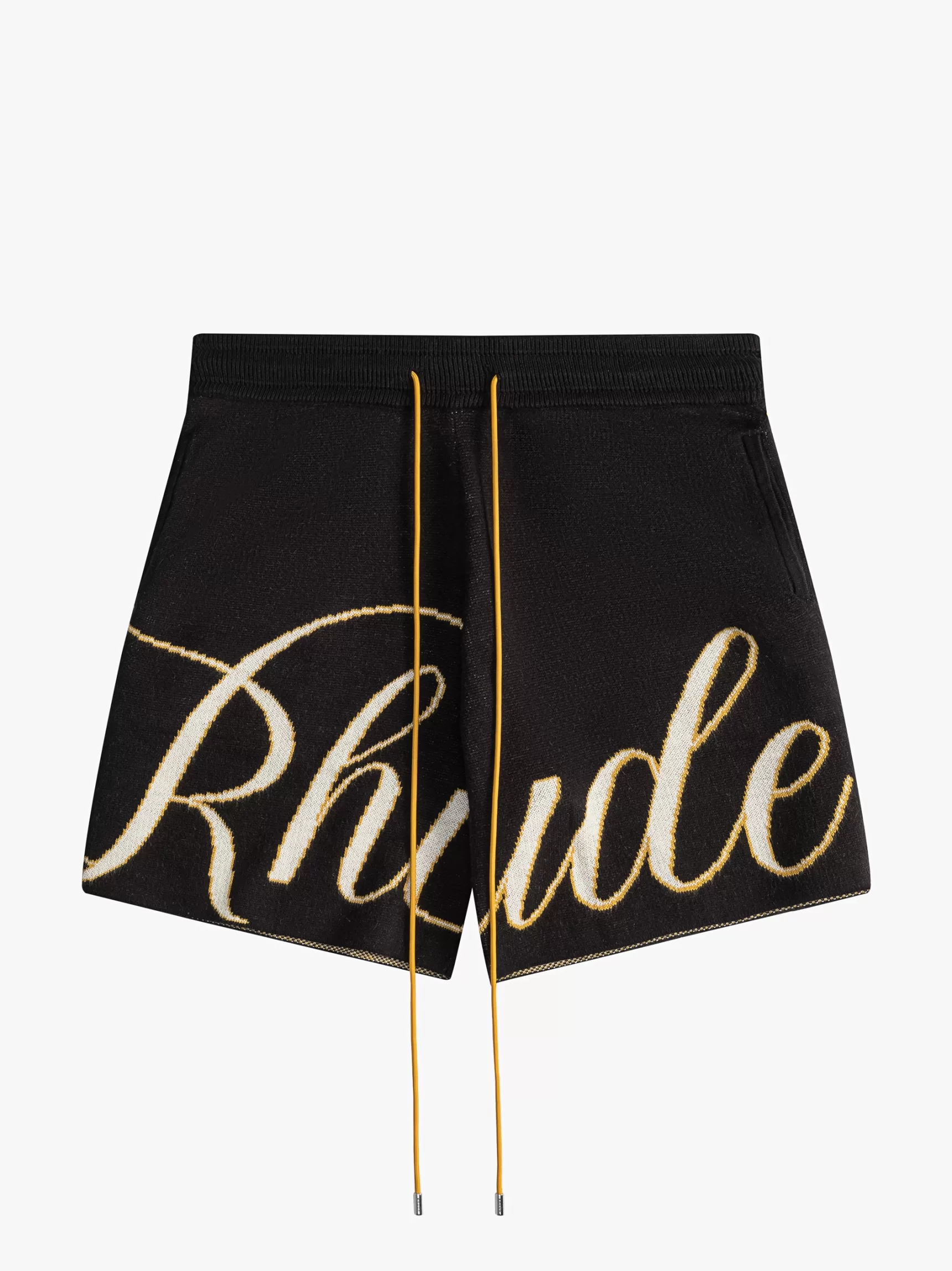 R H U D E Shorts | Luxe Knitwear>SCRIPT LOGO KNIT SHORT