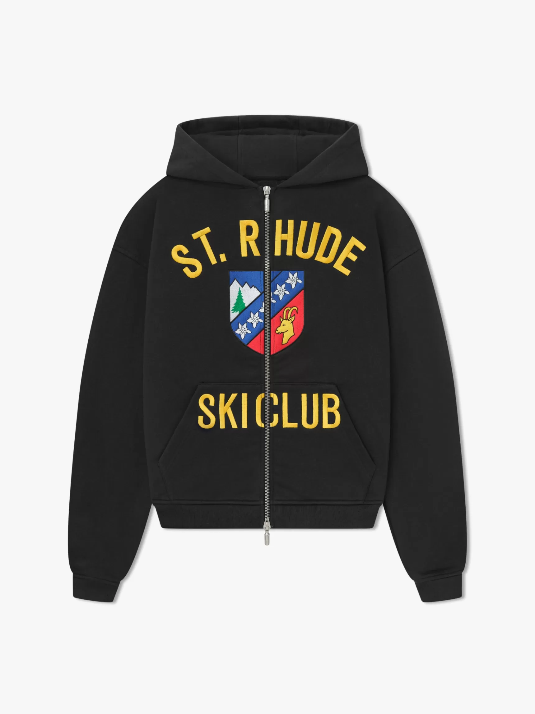 R H U D E Sweatshirts>ST. RHUDE ZIP-UP HOODIE