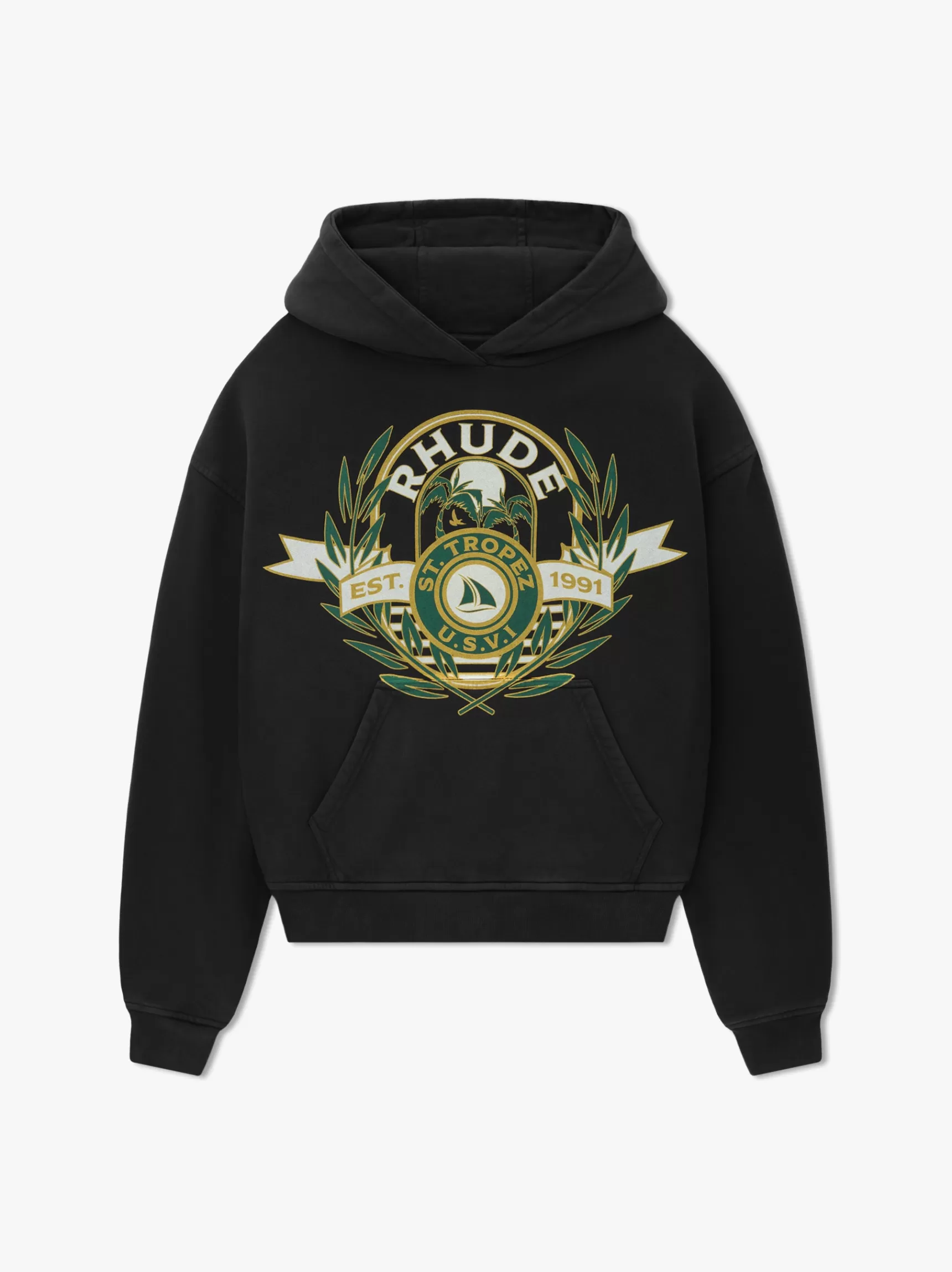 R H U D E Sweatshirts>ST.TROPEZ YACHT CREST HOODIE